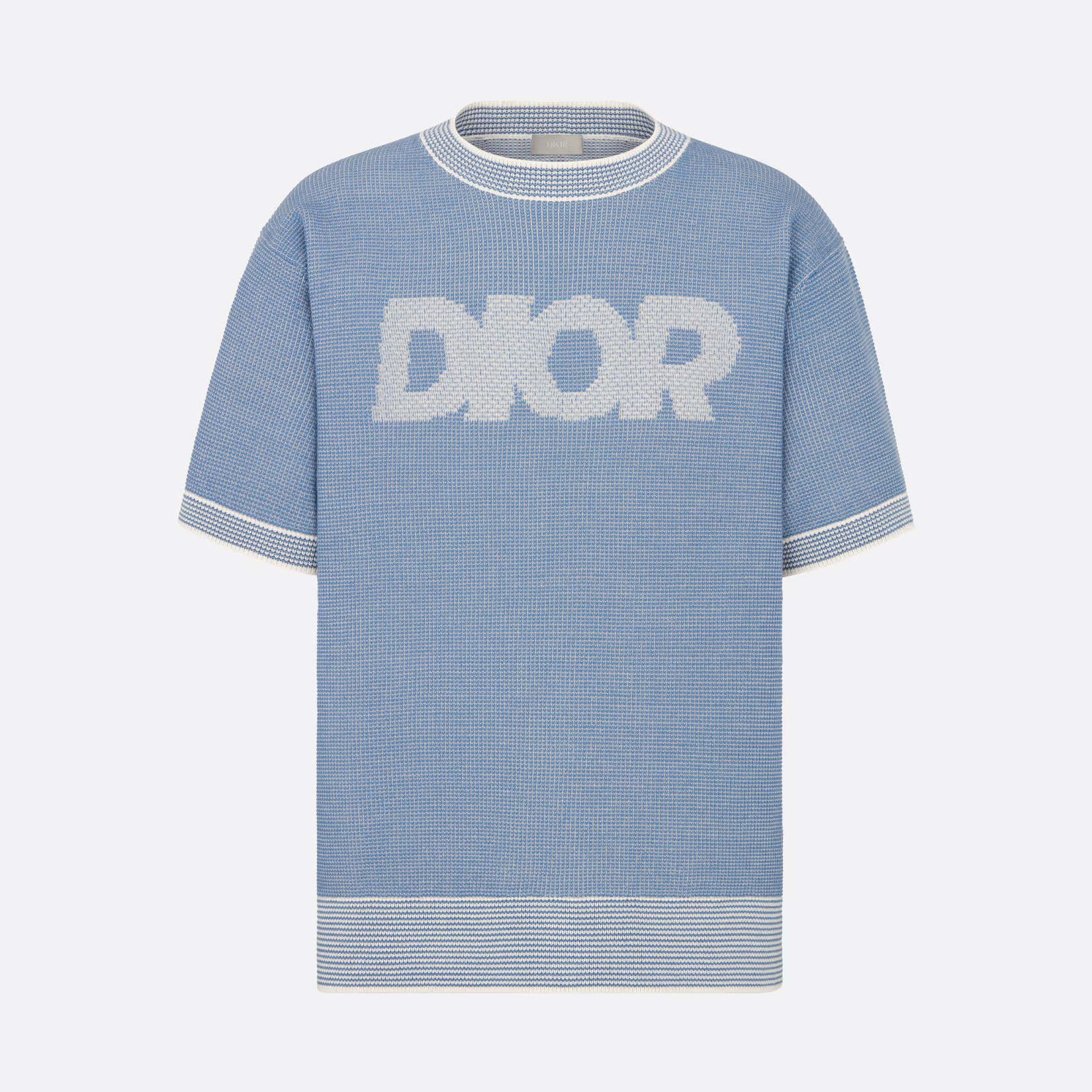 NIGO Dior Men's Summer Logo Print Round Neck Cotton Knit Short Sleeve T-Shirt #nigo99691