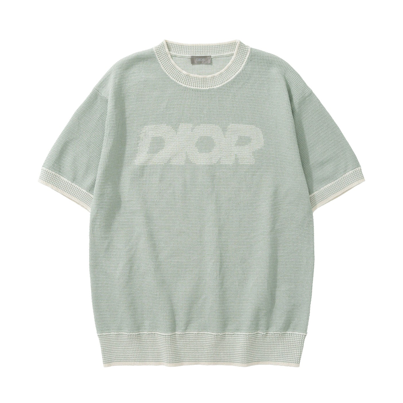 NIGO Dior Men's Summer Logo Print Round Neck Cotton Knit Short Sleeve T-Shirt #nigo99691