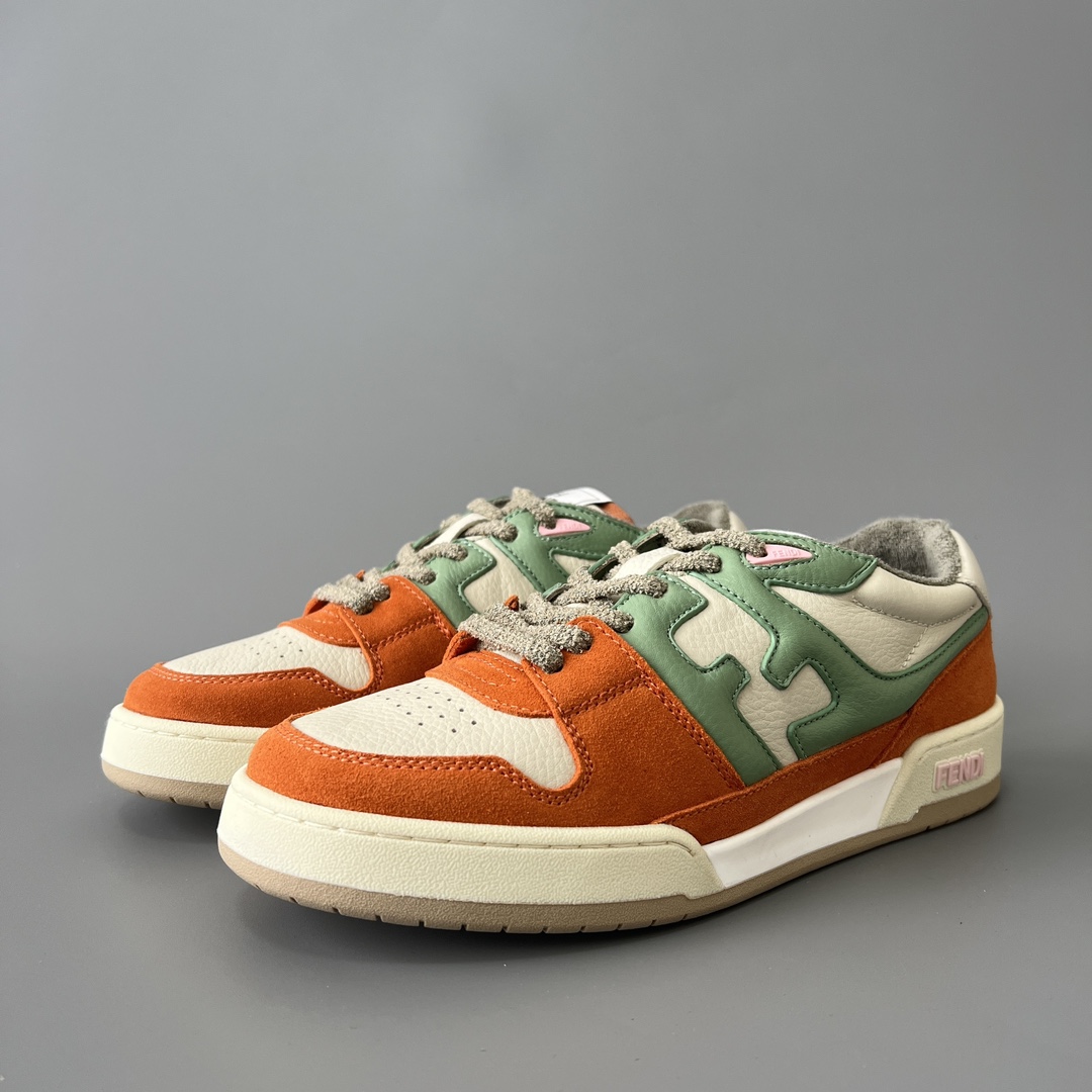 NIGO Fendi Men's and Women's Match Suede Lace-Up Low Top Fashion Board Shoes #nigo99719