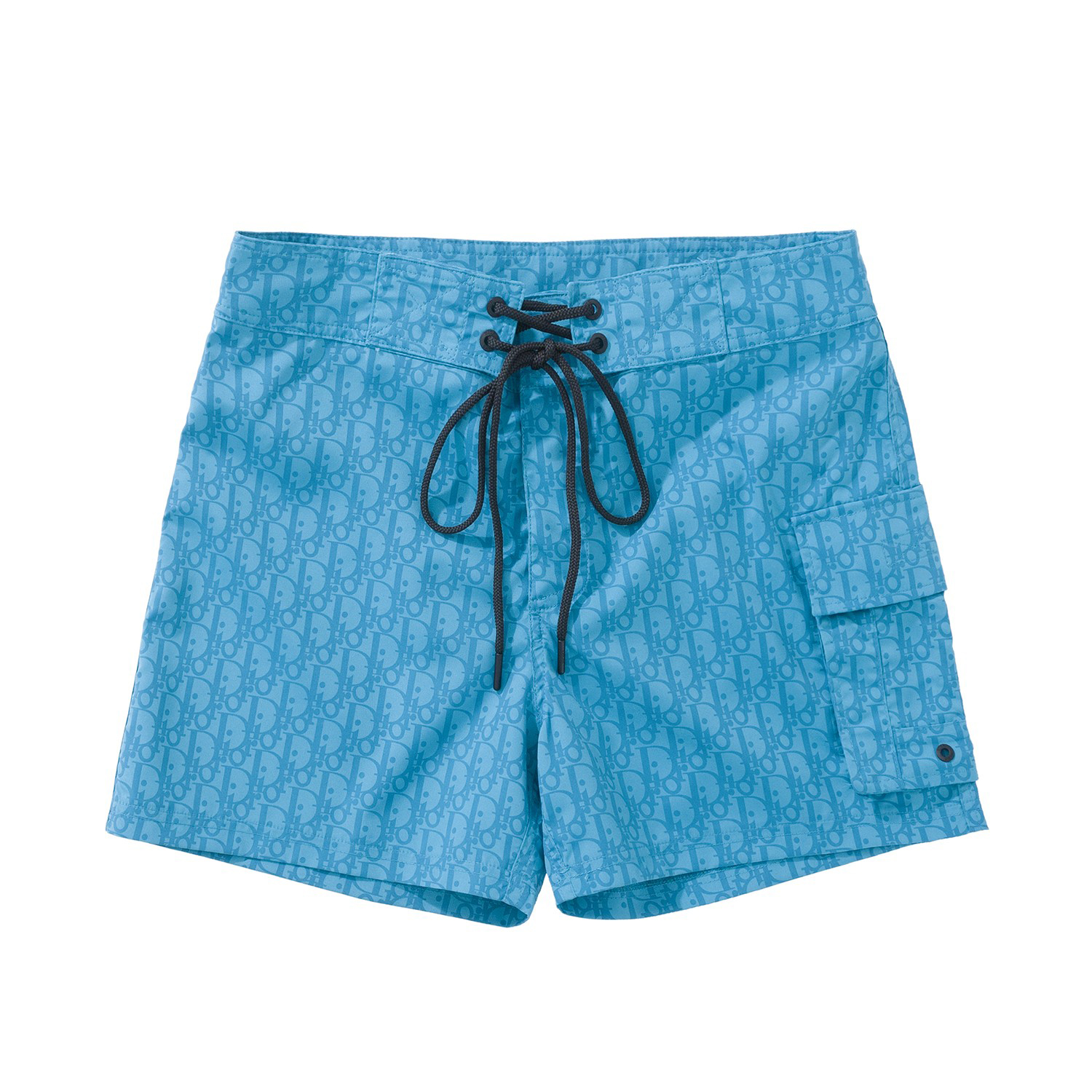 NIGO Dior Men's Summer Solid Color Logo Monogram Full Print Drawstring Tie Polyester Shorts Pants #nigo99723