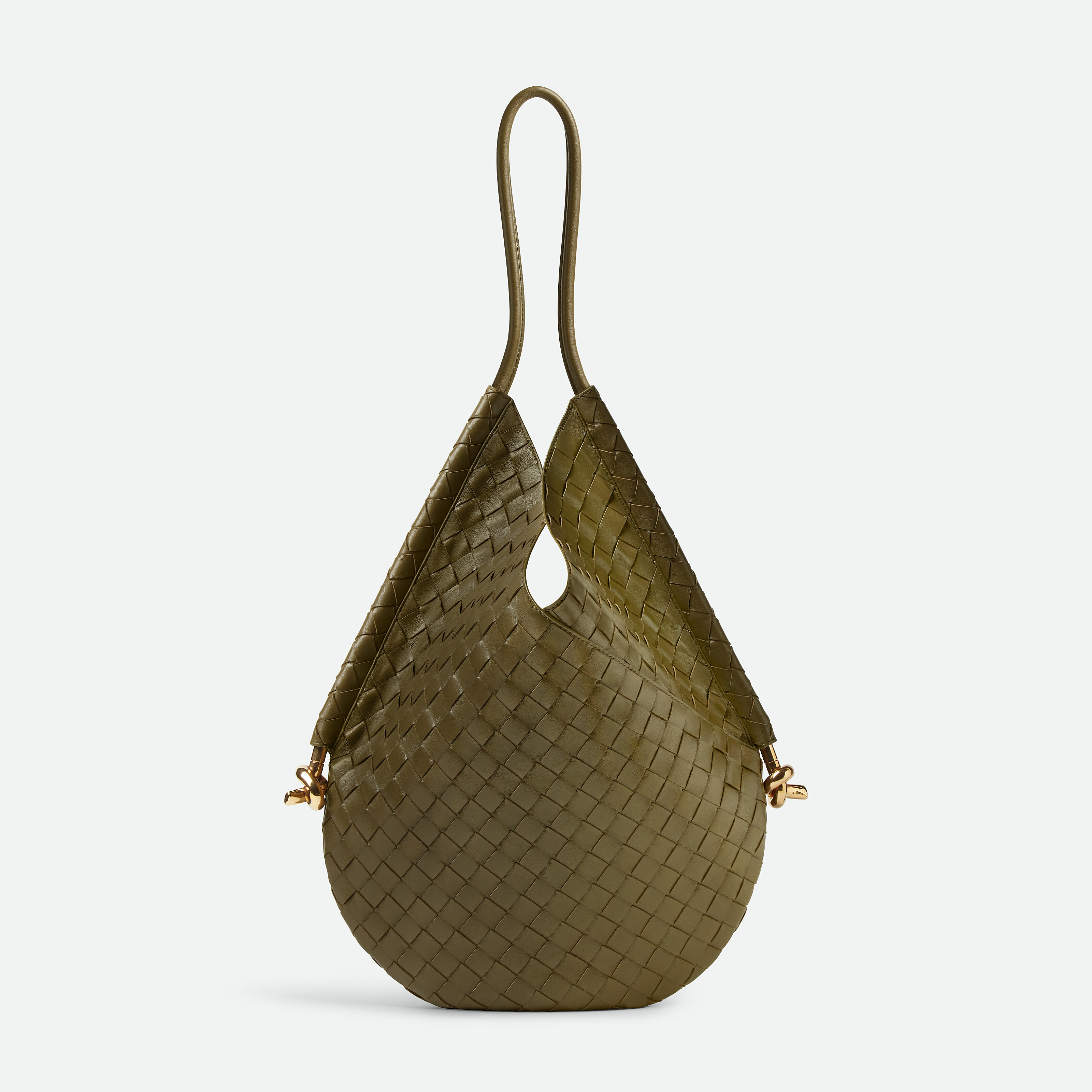 NIGO Bottega Veneta Solstice Women's Solid Color Woven Sheep Leather Tote Shoulder Bag Bags #nigo99745