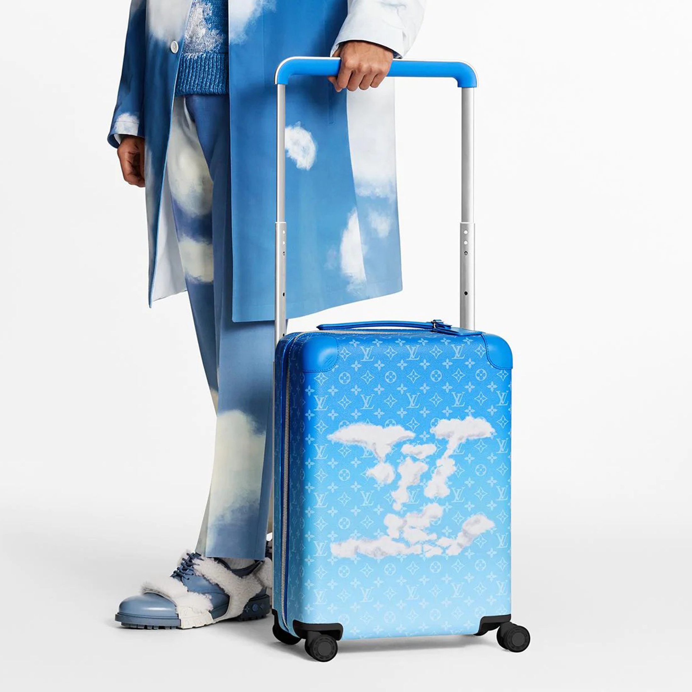 NIGO Louis Vuitton Horizon Trolley Box Logo Sticker Leather Edge Corner Practical 20 inch Luggage Bag Bags #nigo71266