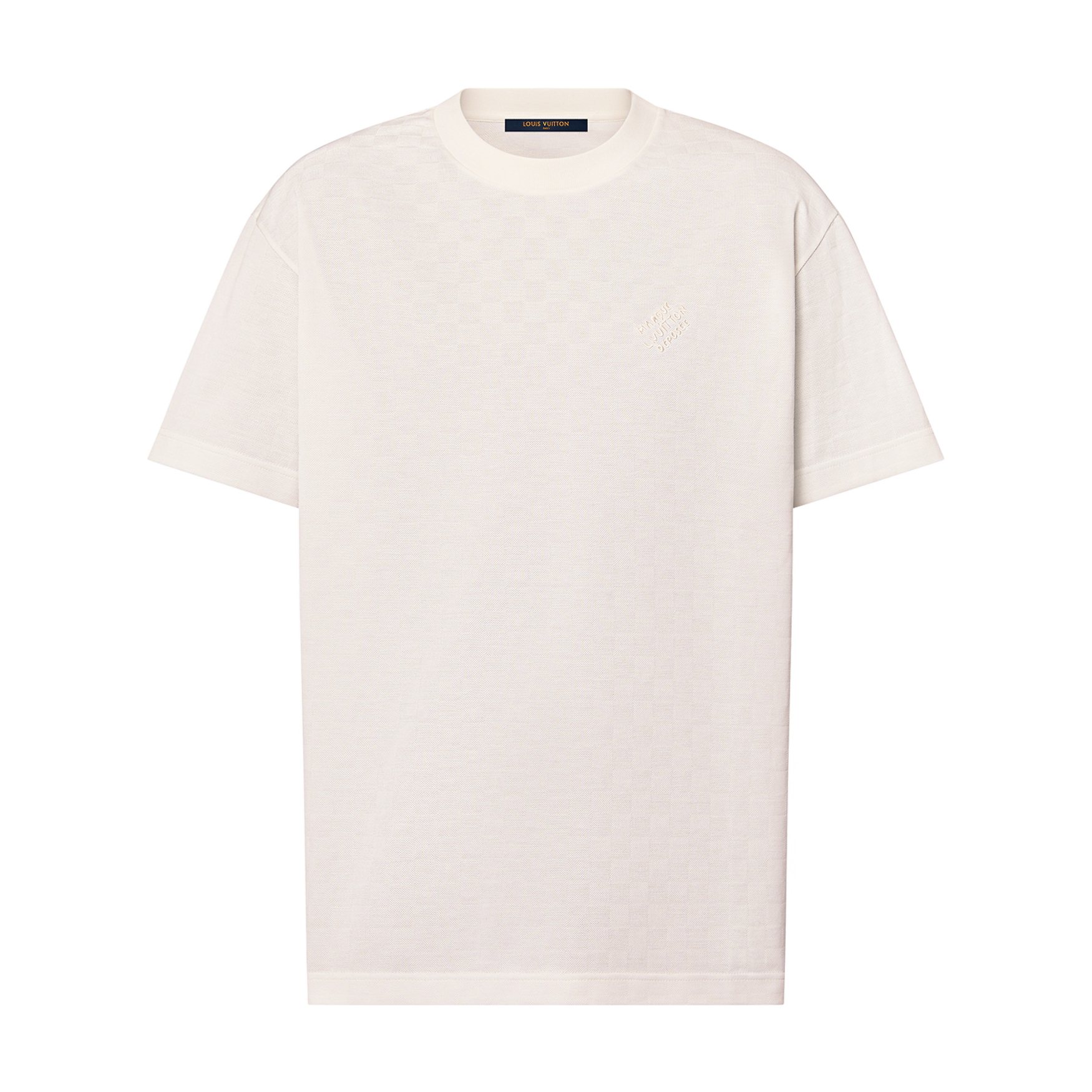 NIGO Louis Vuitton Men's Summer Solid Color Embroidered Letter Logo Round Neck Cotton Short Sleeve T-Shirt #nigo99765