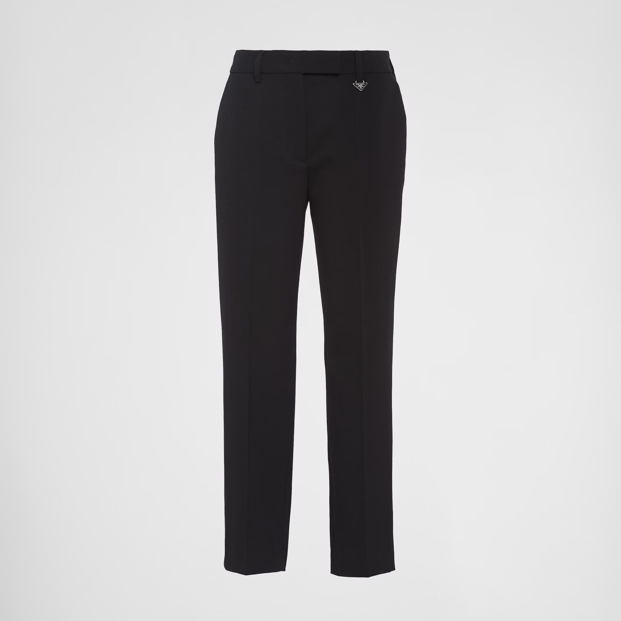 NIGO Prada Grain De Poudre Women‘s Spring and Autumn Black Sports Straight Wool Casual Pants #nigo99778