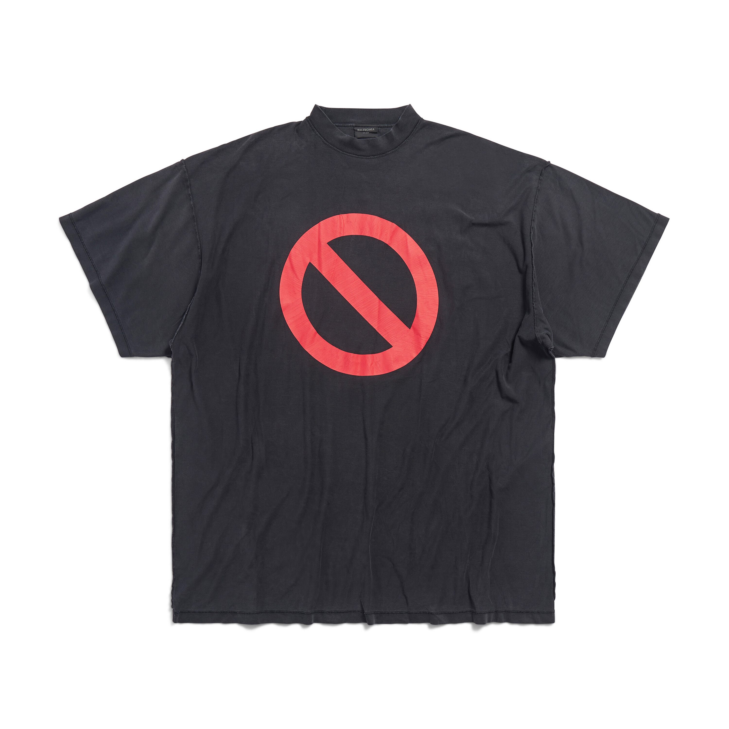 NIGO Balenciaga Men's and Women's Balenciaga Music BFRND Series Letter Print Paired With Sensing Hangtag Round Neck Black Extra Large Short sleeved T-shirt Ngvp #nigo8462