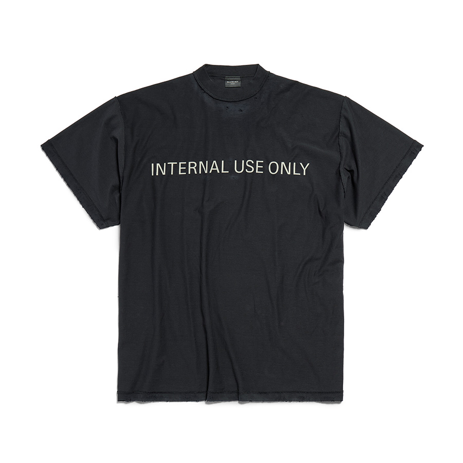 NIGO Balenciaga Men's Women's Summer Letter Printed Vintage Round Neck Fitted Cotton Black Short Sleeve T-Shirt Ngvp #nigo8484