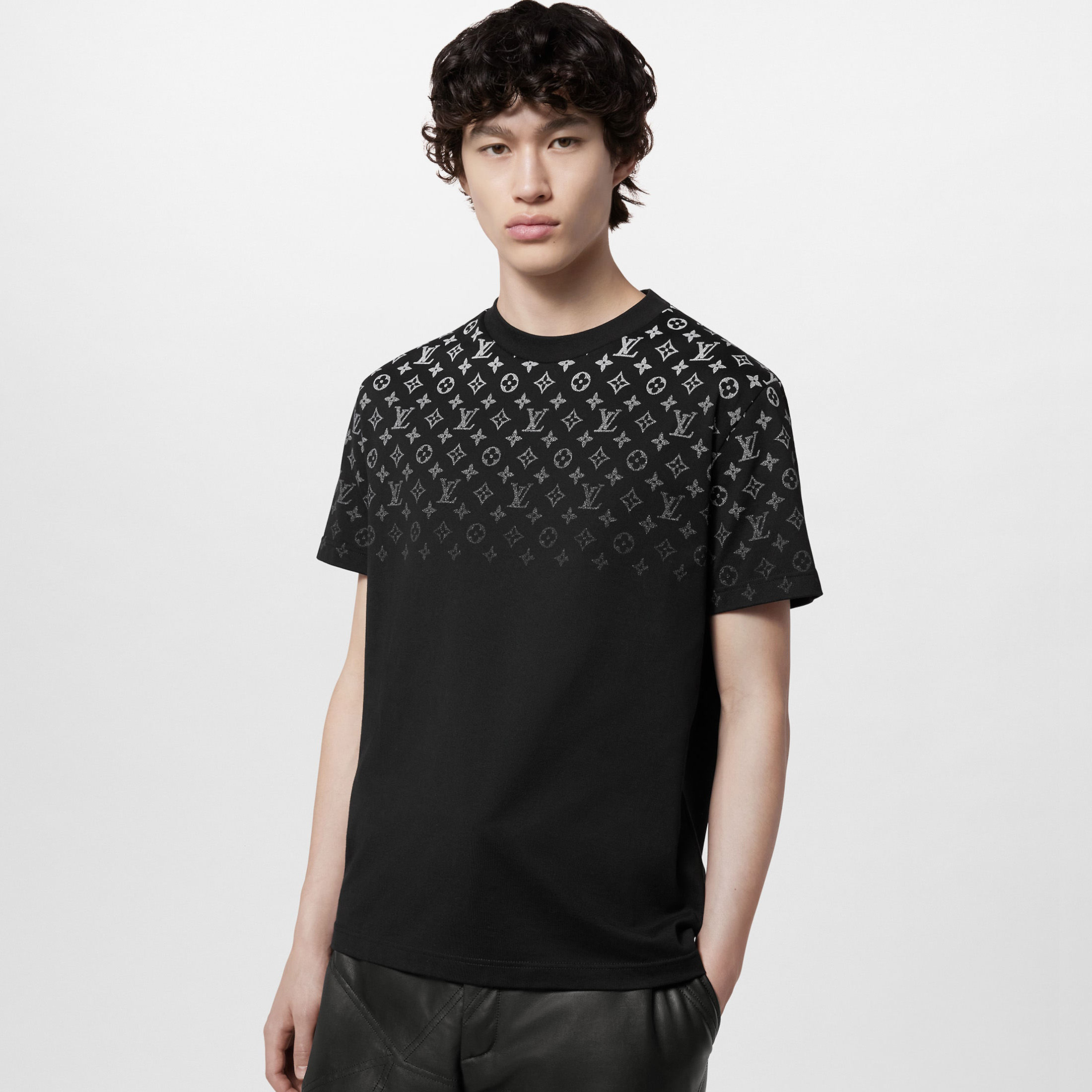 NIGO Louis Vuitton Men's Summer Gradient Logo Print Round Neck Cotton Short Sleeve T-Shirt #nigo99789