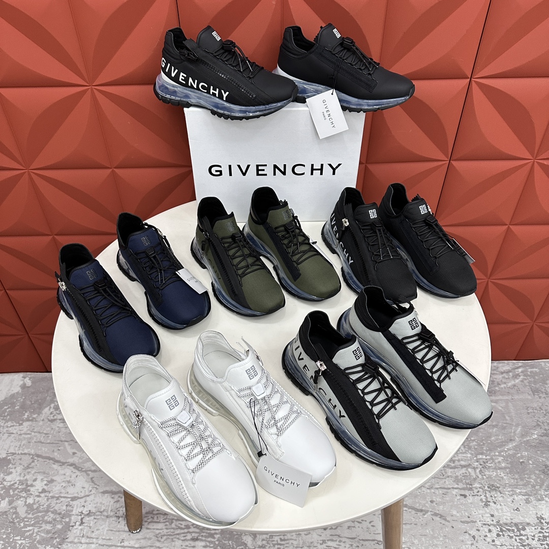 NIGO Givenchy Spectre Men's Solid Color Round Toe Lace Up Low Top Casual Air Cushion Sneakers Shoes #nigo99791