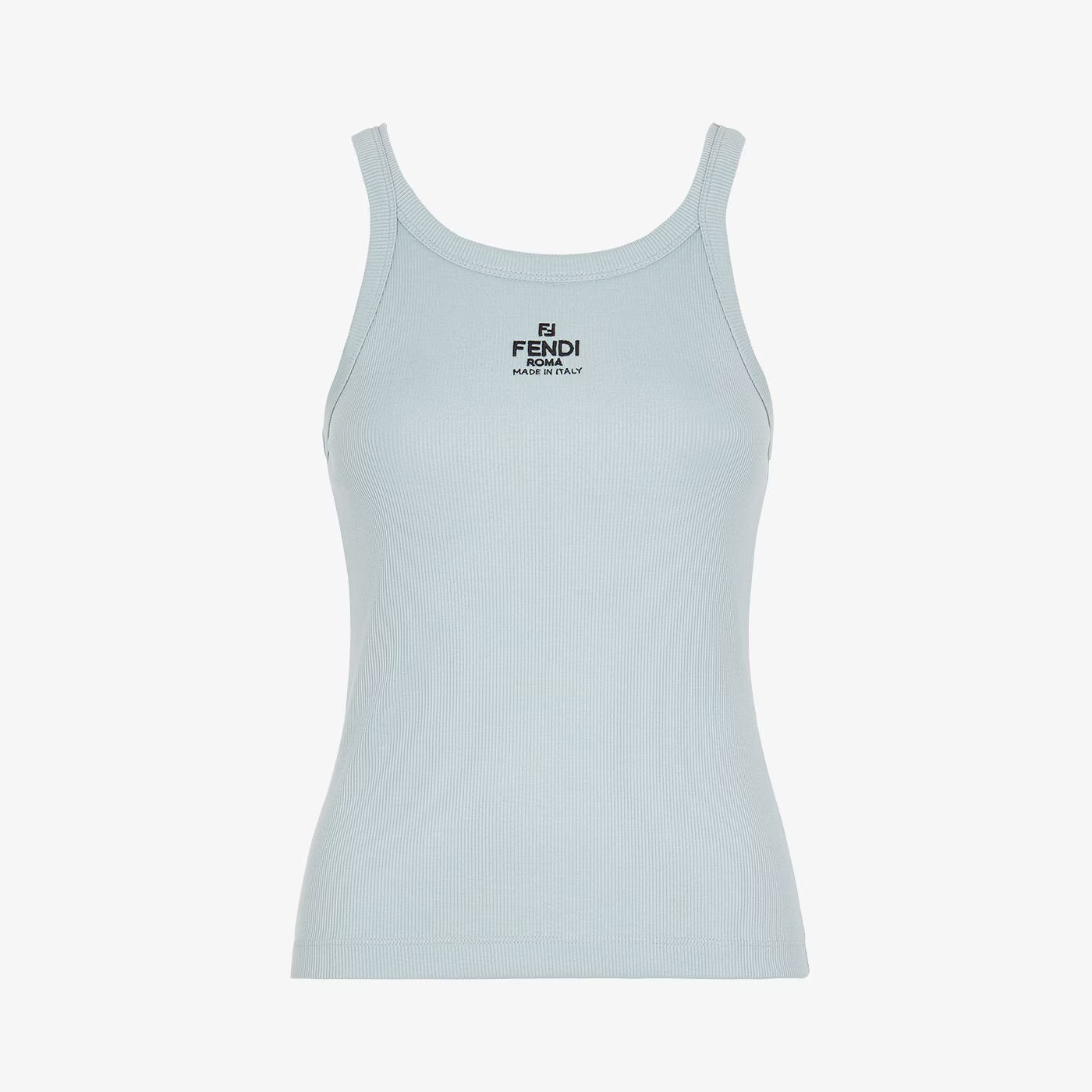 NIGO Fendi Women's Summer Embroidery Logo Solid Color Sleeveless Slim Camisole Tank Top Vest #nigo99797