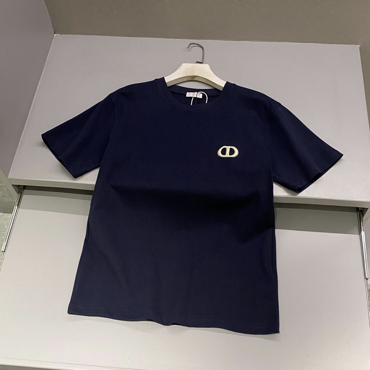 NIGO Dior Men's Summer Solid Color Embroidered Logo Round Neck Cotton Short Sleeve T-Shirt #nigo99796