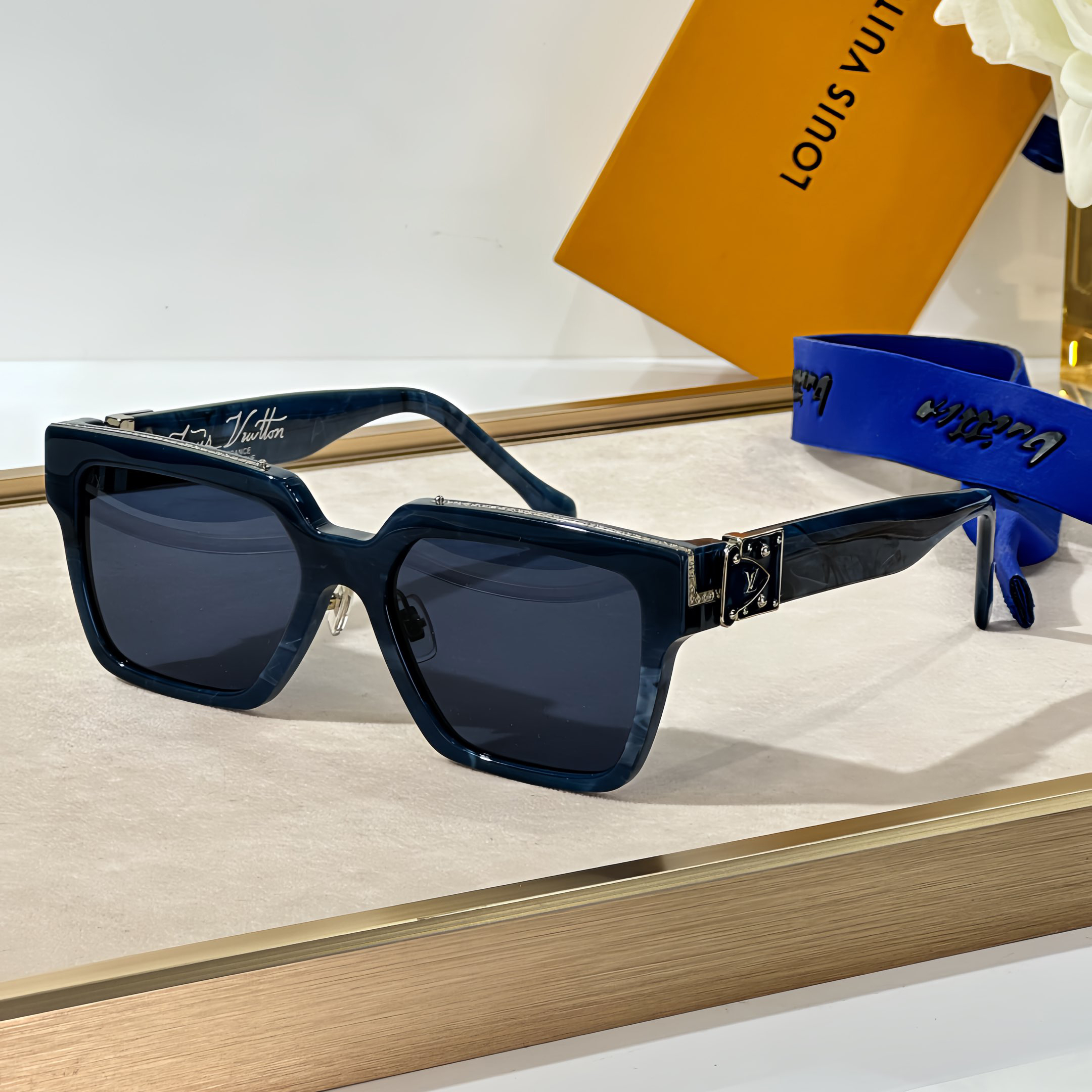 NIGO Louis Vuitton 1.1 MILLIONAIRES Men's Monogram Logo Decorative Acetate Irregular Shape Sunglasses Eyeglasses Glasses #nigo99799