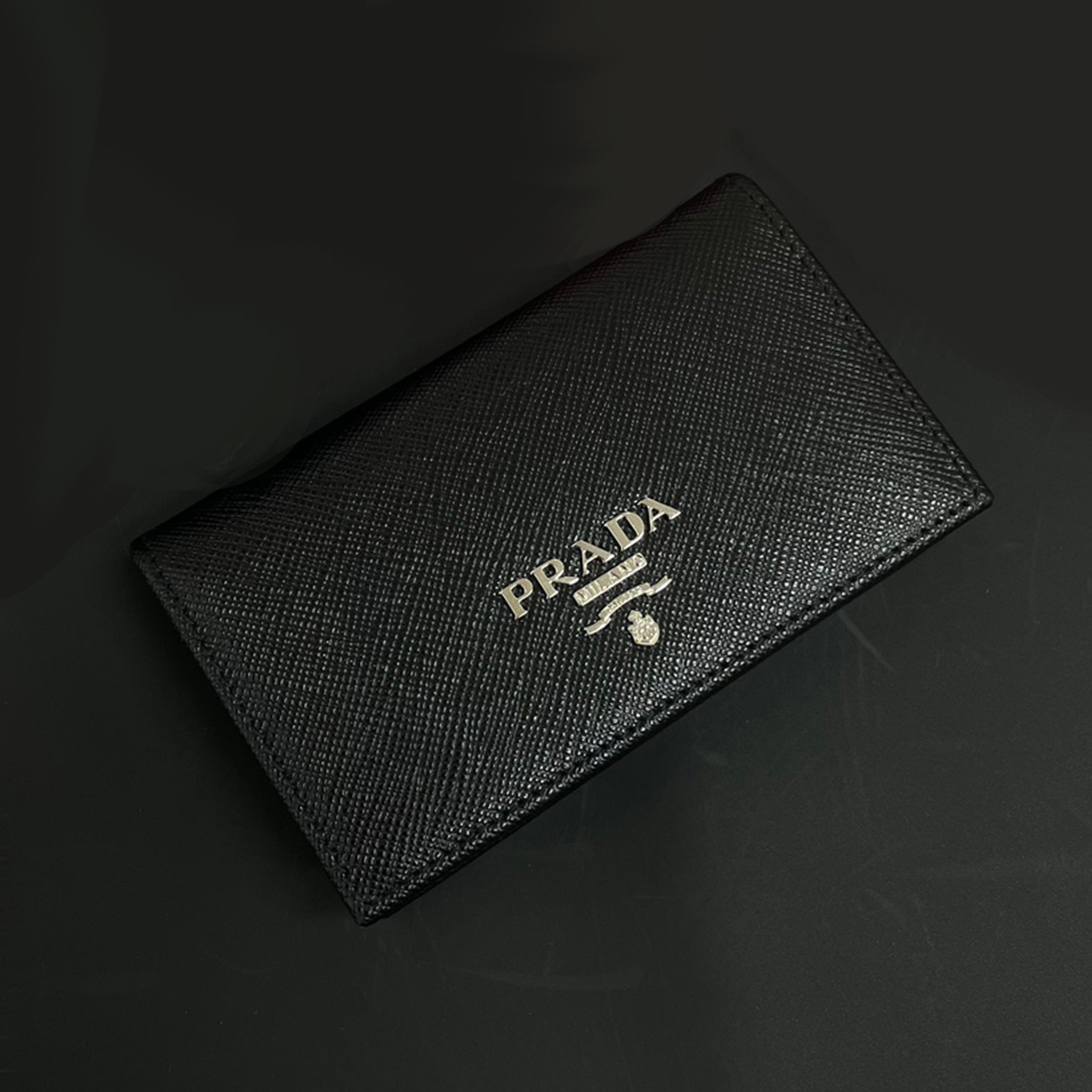 NIGO Prada Saffiano New Gold And Silver Logo Leather Temperament Card Bags With Multi-color Elegant Handbag Accessories 1MC122-QWA-F0002  #nigo99816