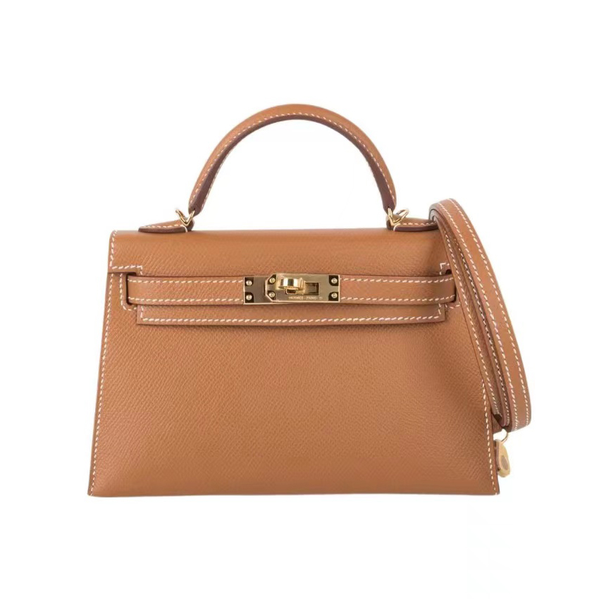 NIGO Hermes Solid Color Handbag Temperament Metal Buckle Kelly Bag Accessories #nigo99829
