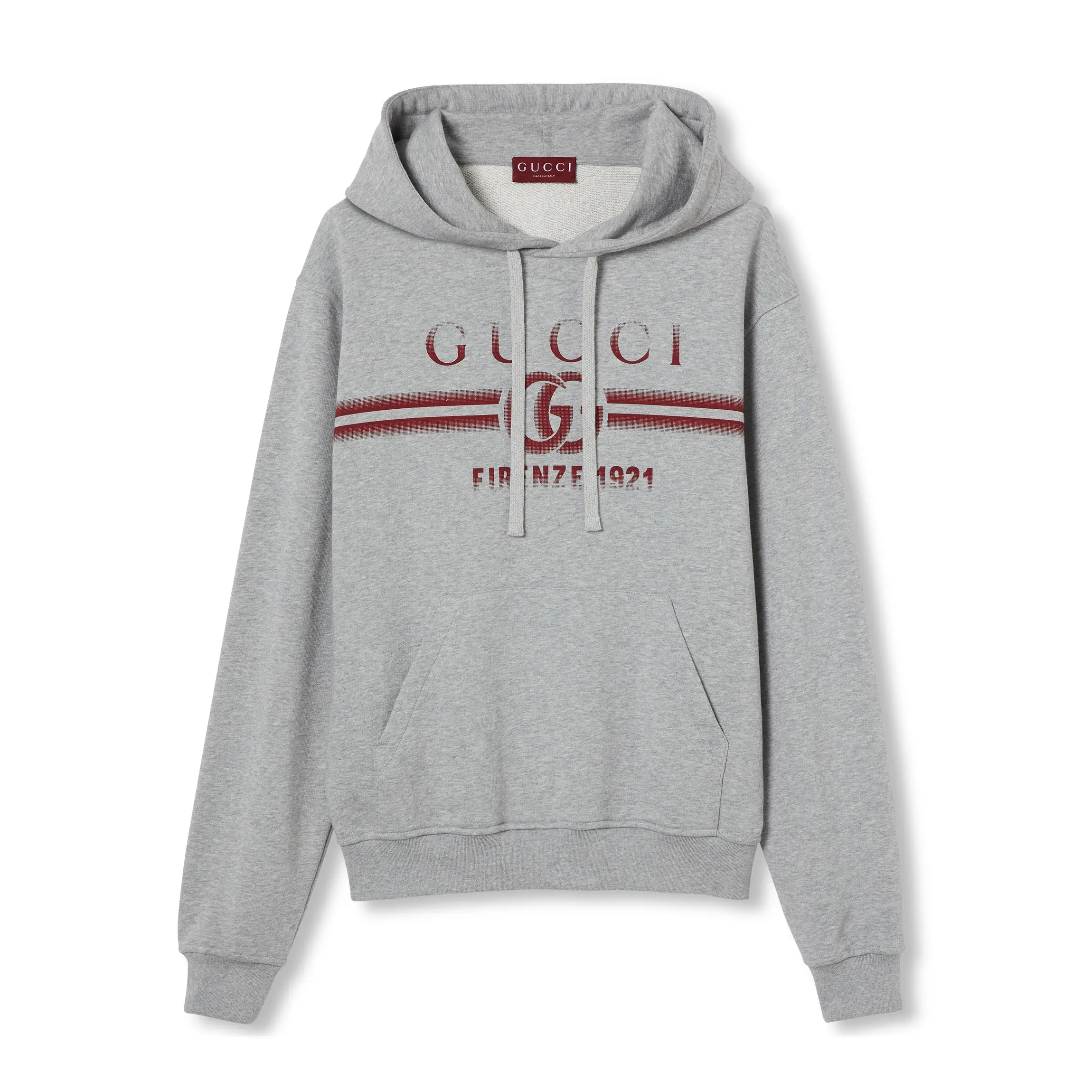 NIGO Gucci Men's Spring Autumn Logo Letter Printed Gray Drawstring Hooded Sweatshirt Pullover #nigo99858
