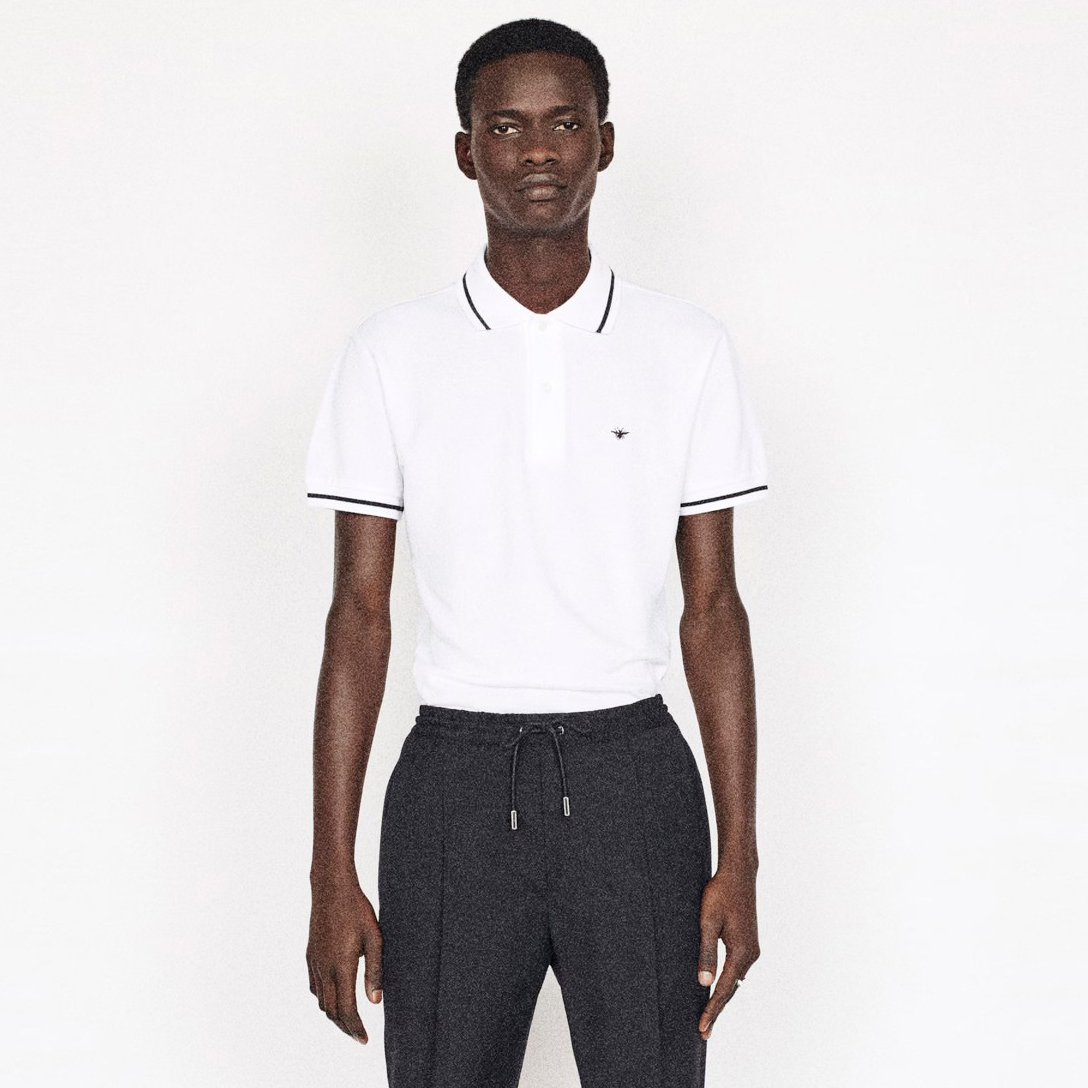 NIGO Dior Men's Summer Solid Color Embroidered Bee Icon Cotton Polo Shirt Short Sleeve T-Shirt #nigo99871