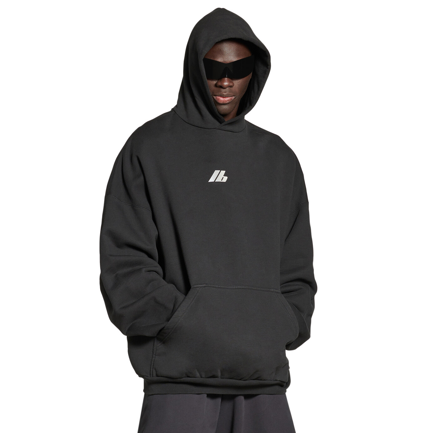 NIGO Balenciaga Men's and Women's Spring and Autumn Black Logo Printed Loose Long Sleeve Hooded Sweatshirt #nigo99884