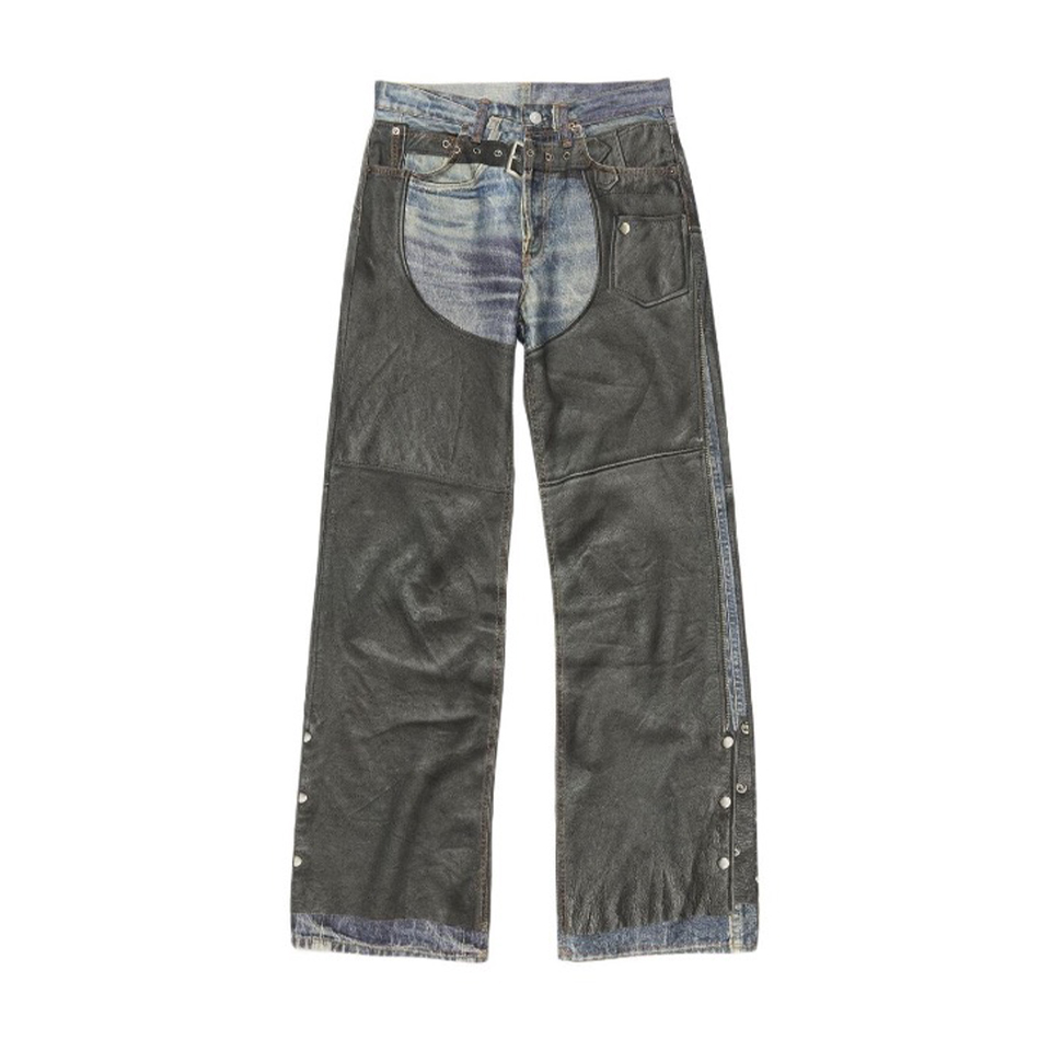 NIGO Acne Studios Men's Women's Four Seasons Fashion Solid Color Button Printed Loose Denim Wide Leg Pants Ngvp #nigo8516