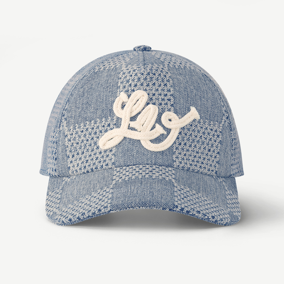 NIGO Louis Vuitton Damier Denim 3d Hat Checkered Color Block Fashion Casual Cool Versatile Baseball Hat #nigo71284