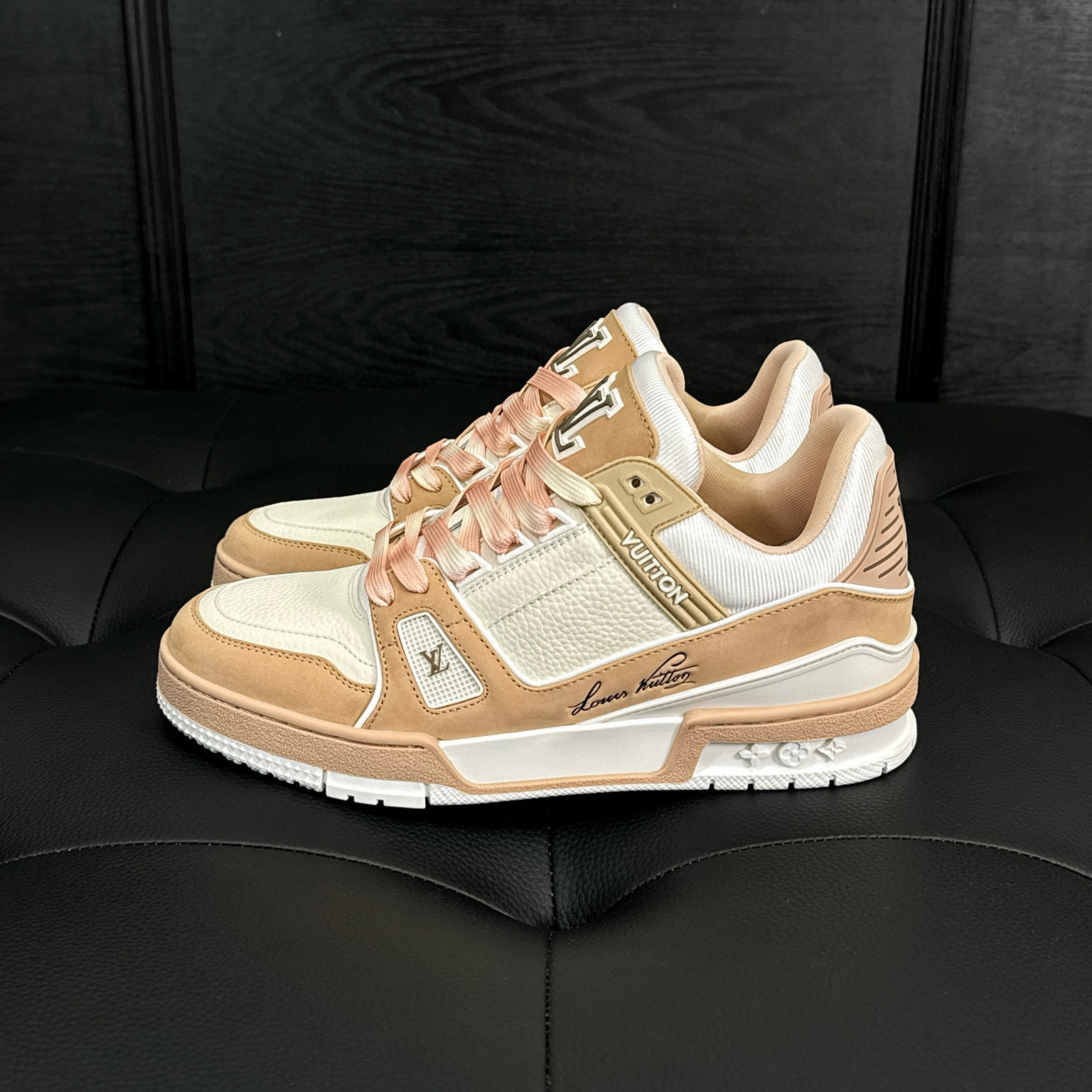 NIGO Louis Vuitton Men's And Women's Low Top Casual Sports Shoes Color blocking Fashion Trend Print Logo Sports Shoes #nigo99921