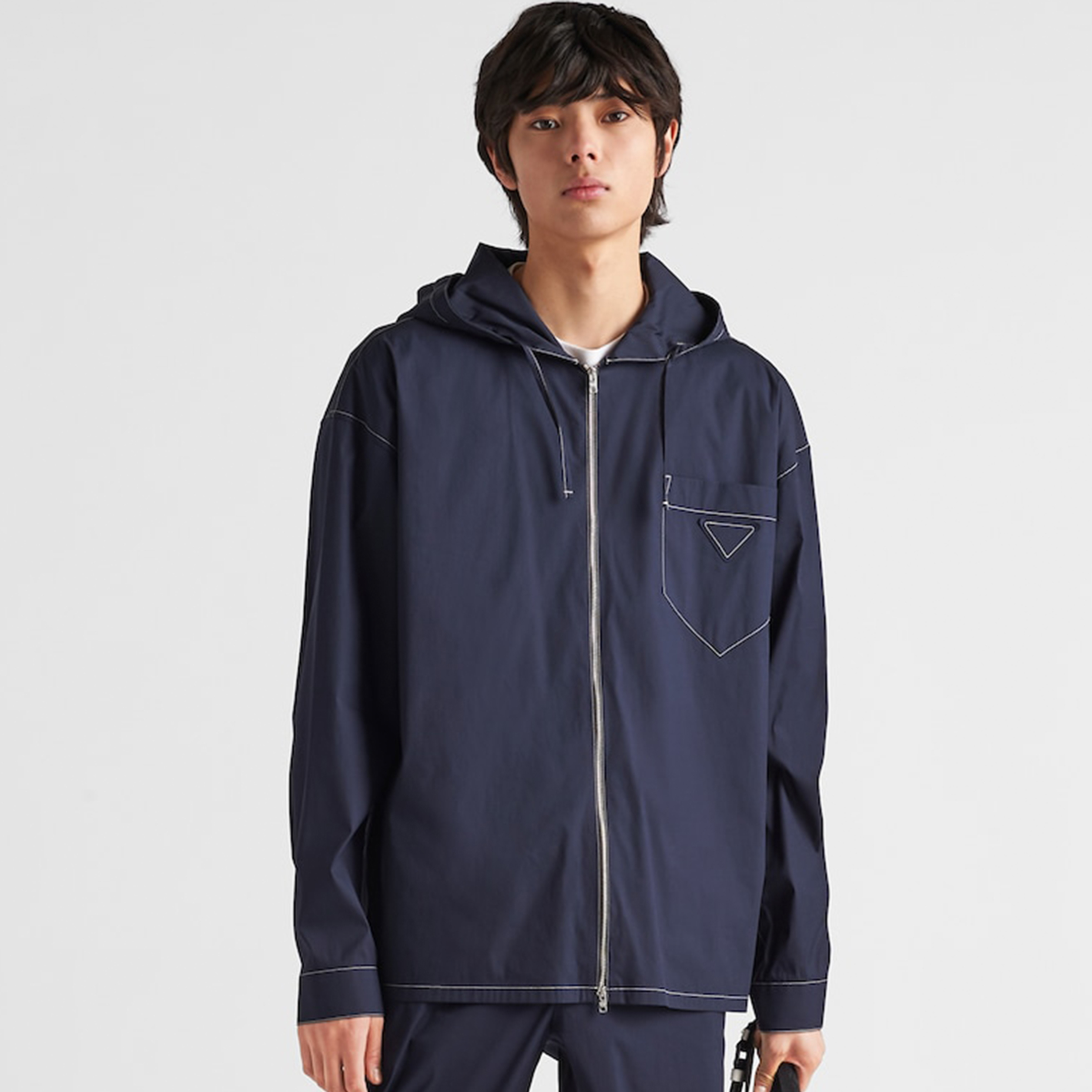 NIGO Prada Men's Spring And Autumn Line Pocket Zipper Comfortable Thin Fashion Casual Hooded Jacket Ngvp #nigo8564