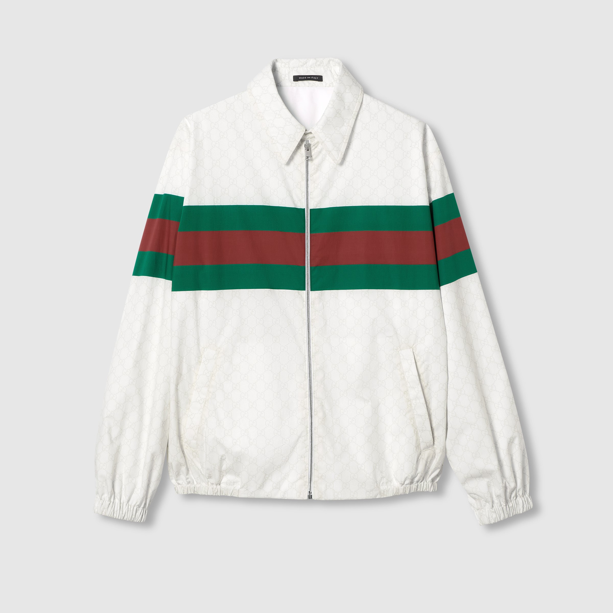 NIGO Gucci Men's Spring and Autumn GG Printed Cotton Colorful Webbing Standing Collar Zipper Casual Long Sleeve Sports Jacket #nigo99962