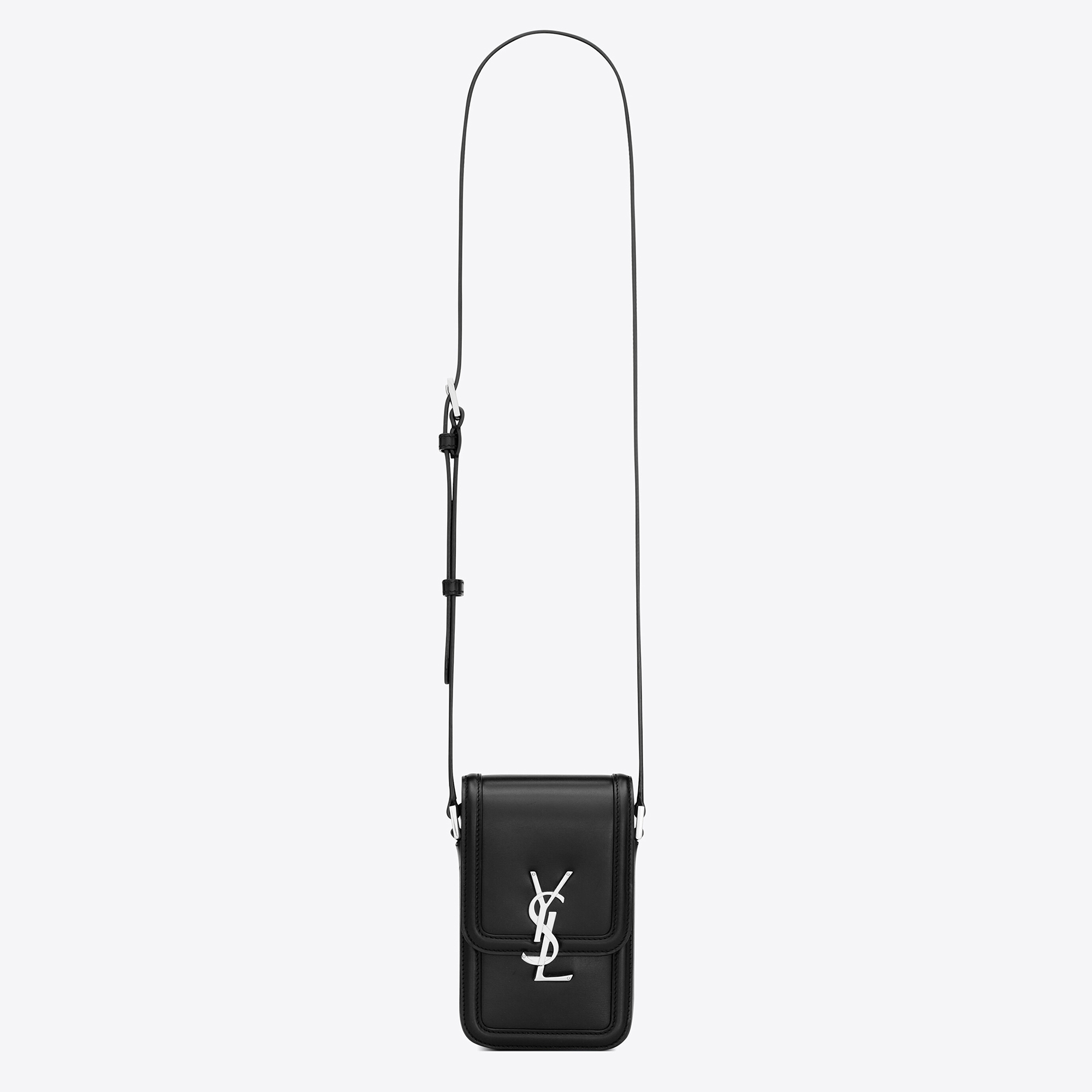 NIGO SAINT LAURENT Men's Trend Solid Color Solferino Smooth Cowhide Leather Crossbody Shoulder Bag Casual Mini Bag #nigo99956