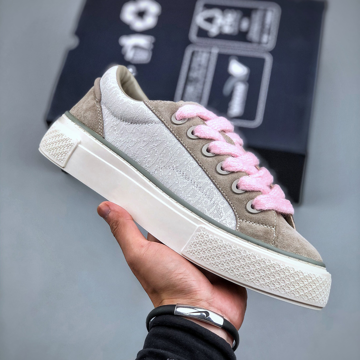 NIGO Dior B33 Men's Low Top Lace-Up Casual Printed Thick Sole Heightened Sneakers Shoes #nigo99981