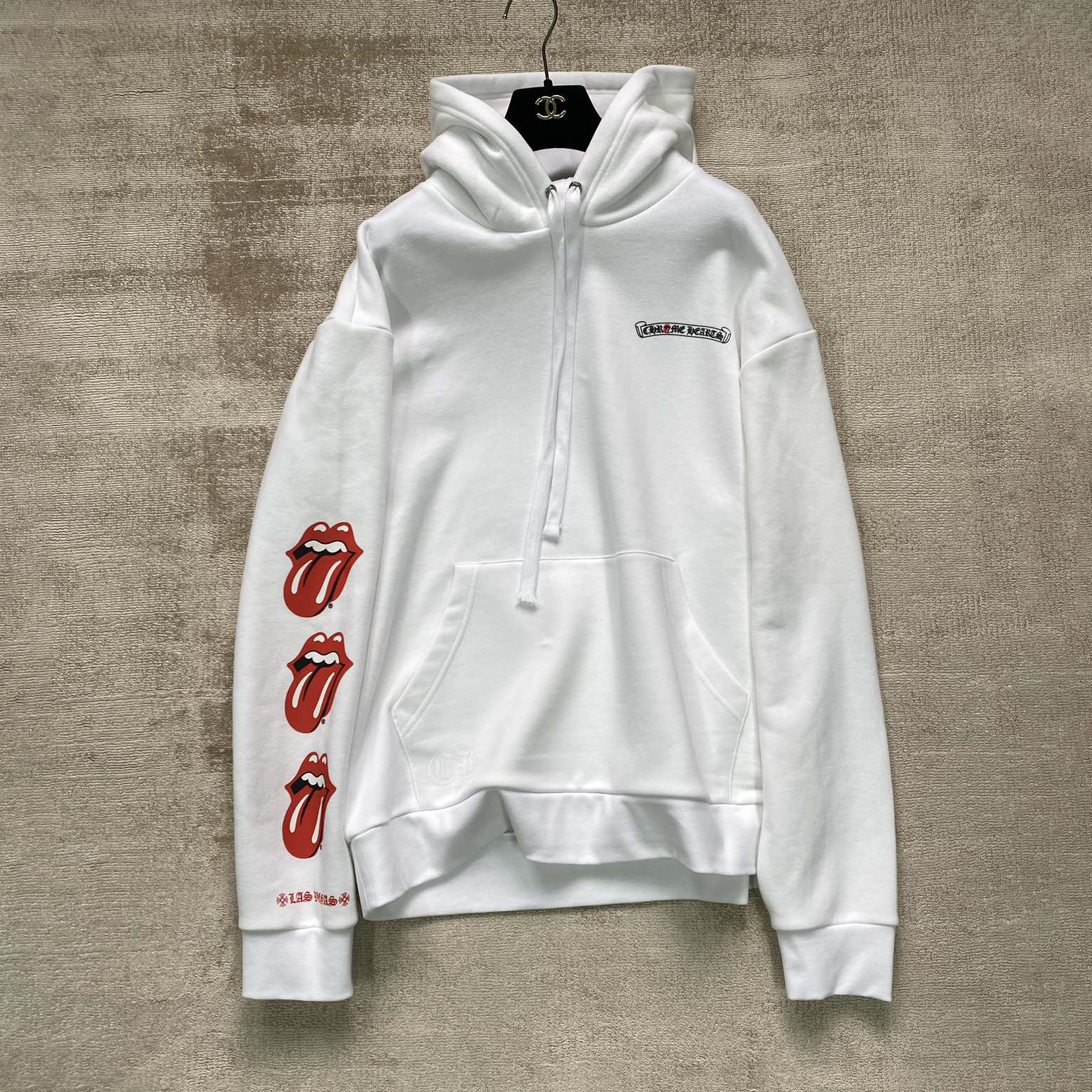 NIGO Chrome NIGO Chrome Hearts Men's Spring and Autumn Logo Printed Long Sleeve Hooded Sweatshirt Pullover #nigo99977