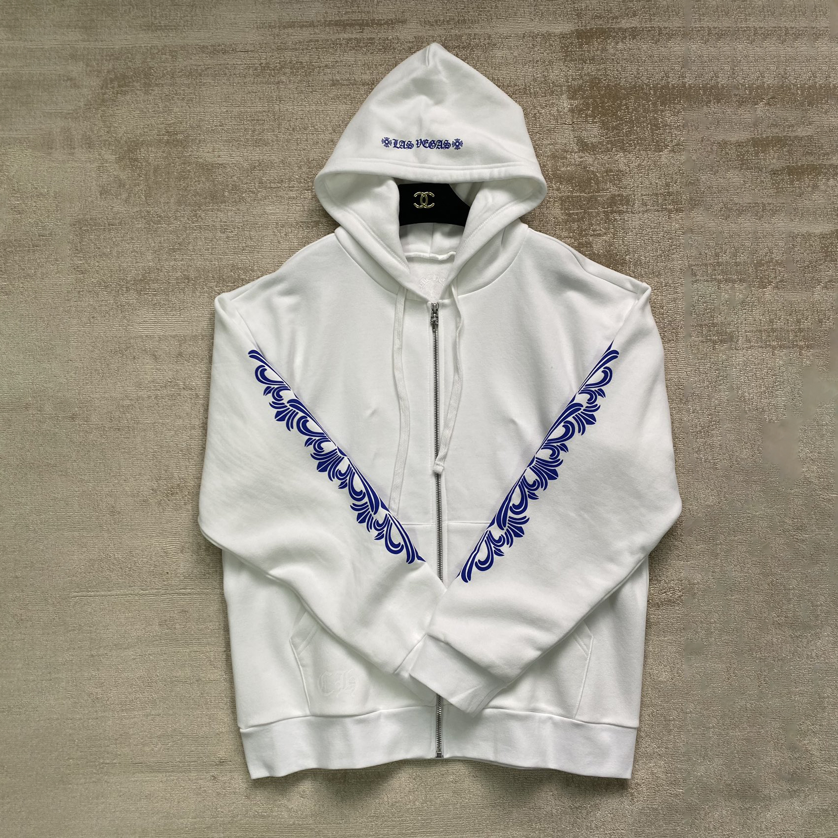 NIGO Chrome Hearts NIGO Chrome Hearts Men's Spring and Fall Logo Printed Zipper Long Sleeve Hooded Jacket #nigo99978