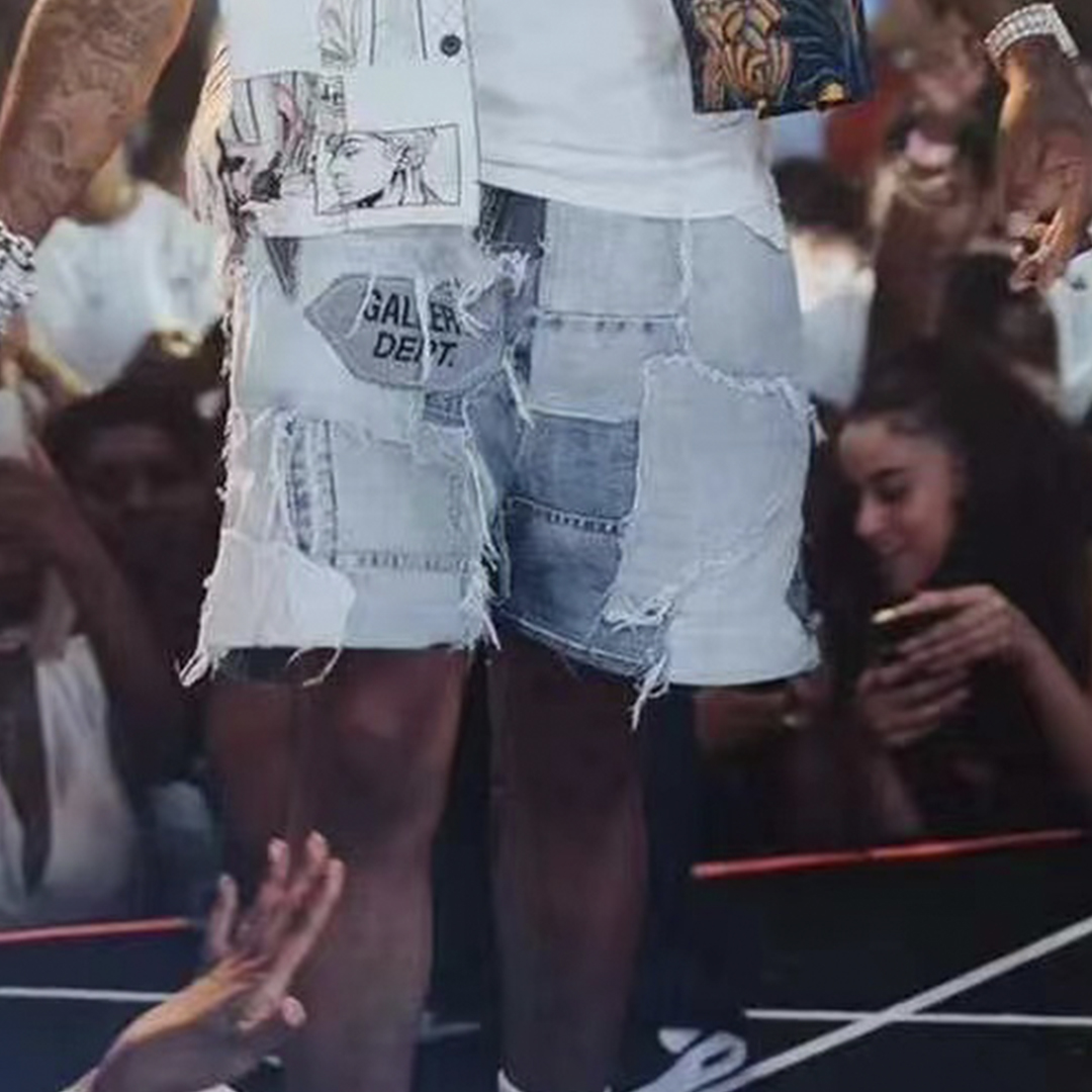 NIGO Gallery Dept Men's Women's Four Seasons Vintage Old Spliced Shorts Casual High Street Gradient Jeans Pants Ngvp #nigo8627