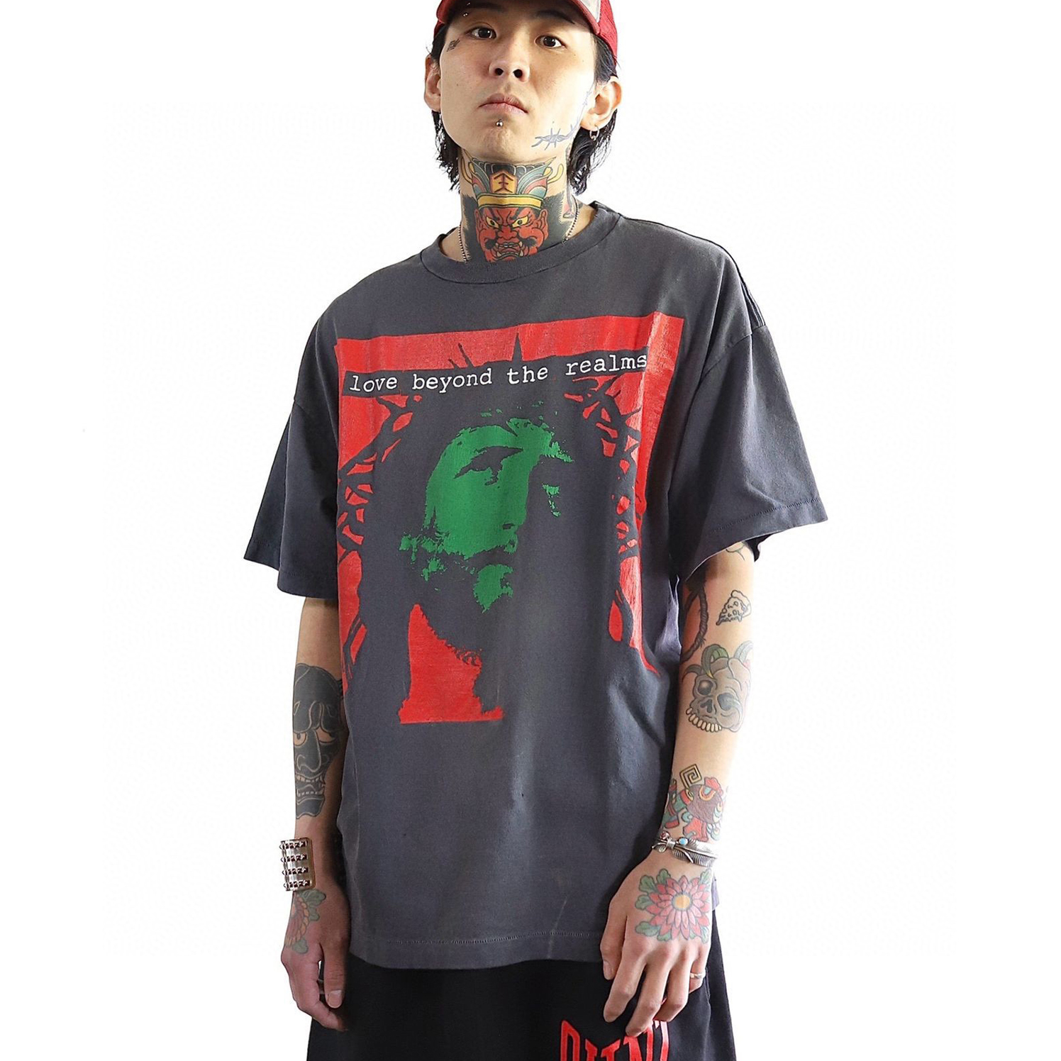 NIGO Saint Michael Men's Summer Printed Graffiti High Street Dazzling Trend Round Neck Short Sleeve T-Shirt Collection Ngvp #nigo8631