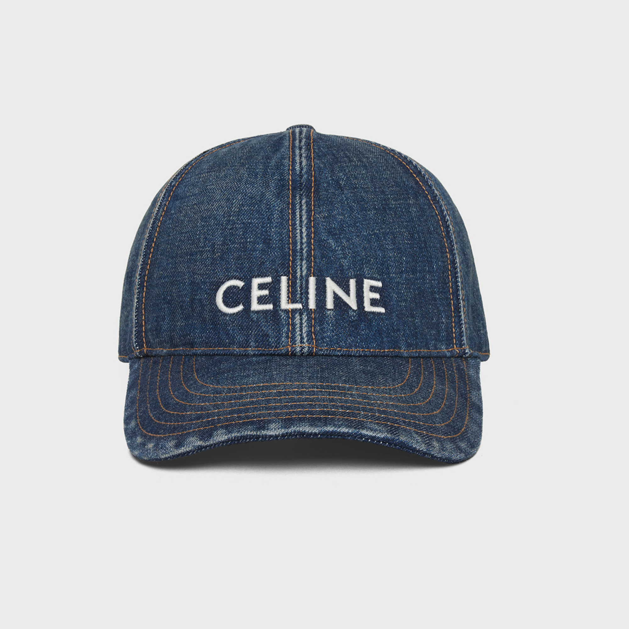 NIGO Celine Men Women Fashion Vintage Cowboy Letter Embroidery Baseball Cap Blue Casual Duck Hat #nigo72129