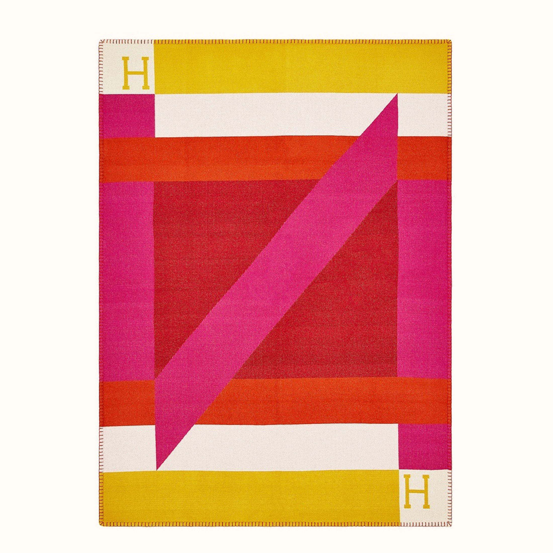 NIGO Hermes Men's Women's Fashion Simple Print Geometric Wool Blanket #nigo71319