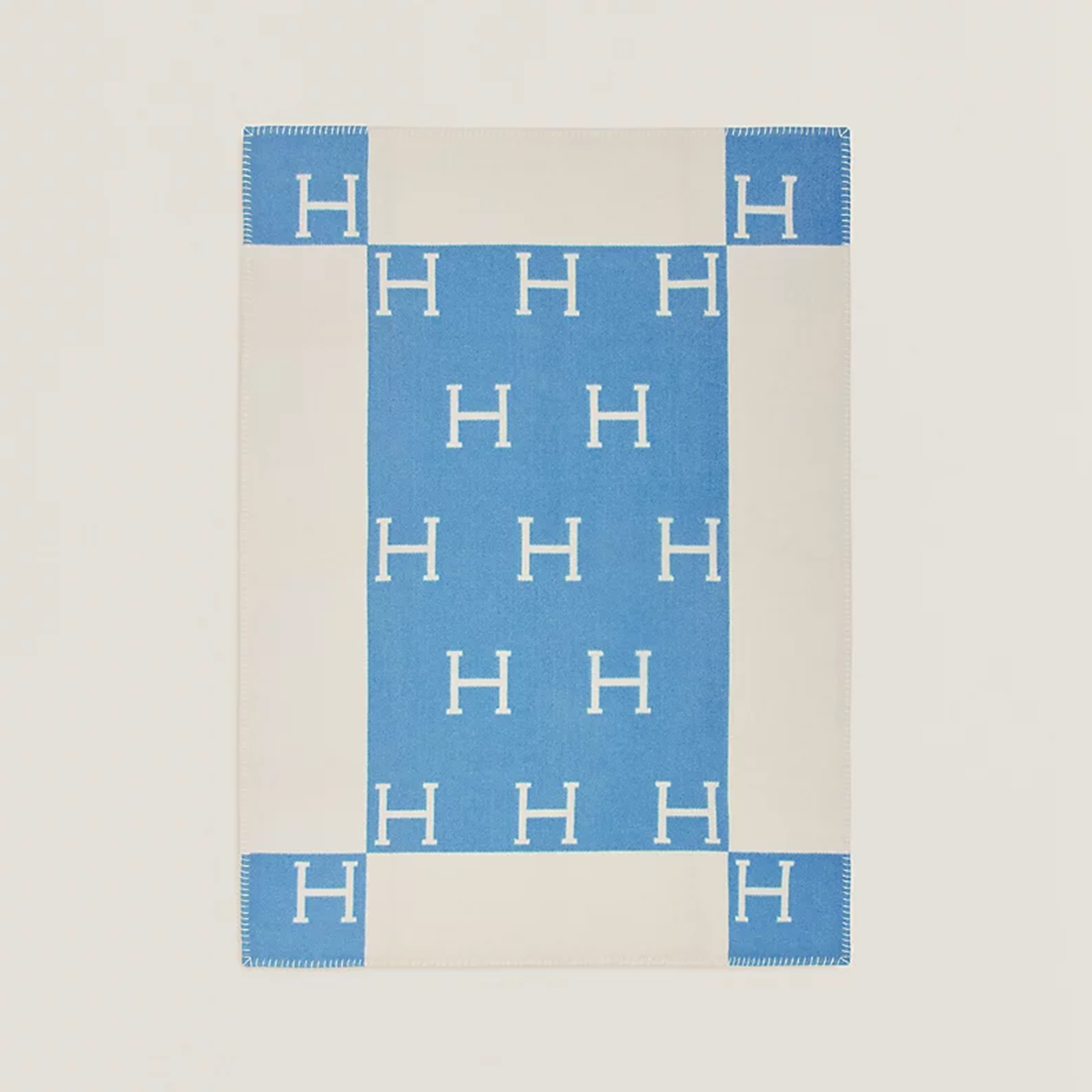 NIGO Hermes Baby Blanket Color Blocking Logo Cozy Fashion Wool Blanket #nigo71315