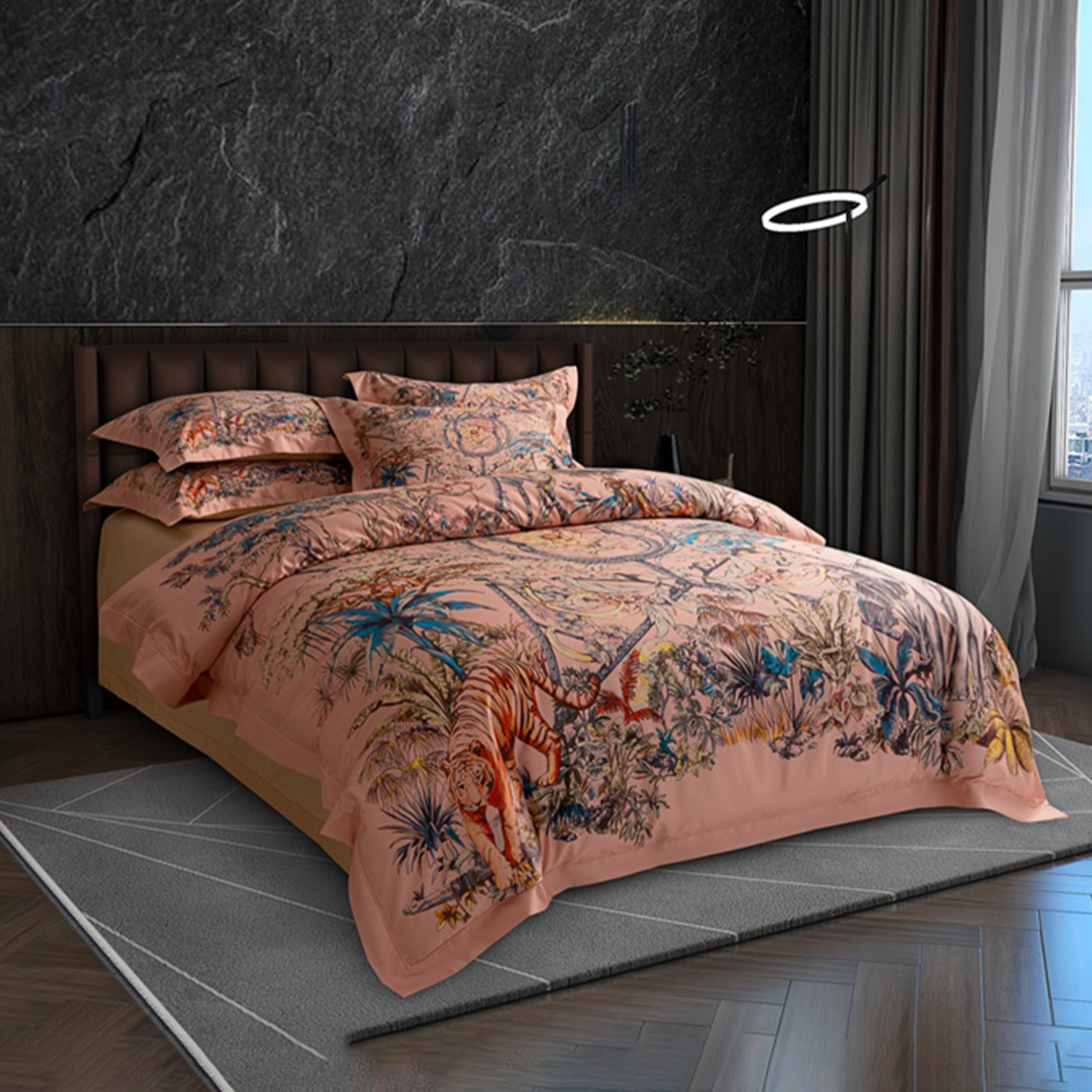 NIGO Dior Cotton Floral Print Bedding Four-Piece Set, Bed Sheet, Quilt Cover, Pillowcase #nigo71317