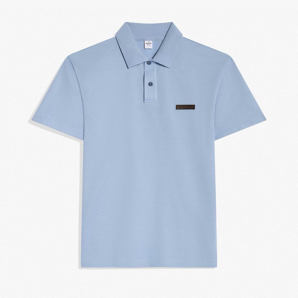 NIGO Berluti Men's Summer Cotton Solid Color Letter Leather Logo Round Neck Short Sleeve Polo Shirt Ngvp #nigo8651