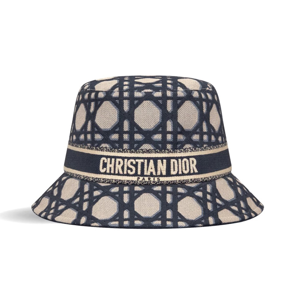 NIGO Dior Women's Embroidered Monogrammed Logo Cotton Fisherman's Cap Hat #nigo72152