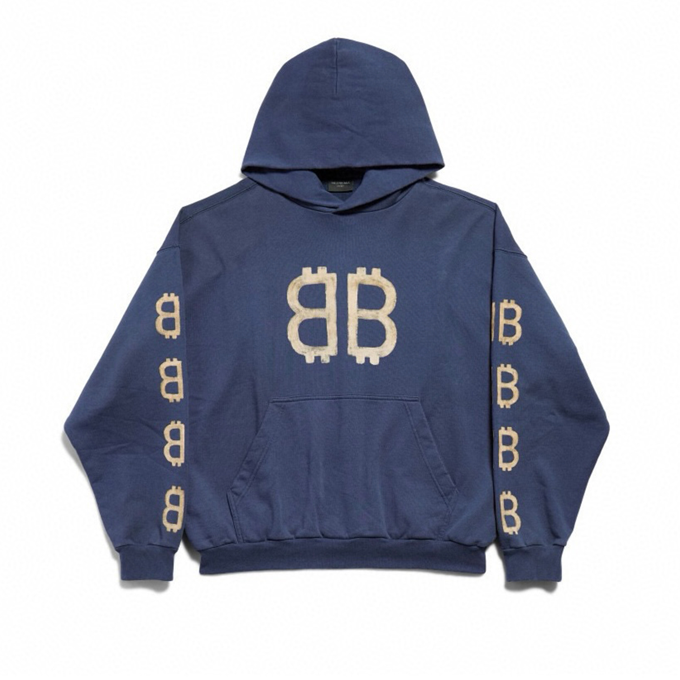NIGO Balenciaga Men's Spring And Autumn Bitcoin Printed Logo Hooded Sweatshirt Fashion High Street Trend Long Sleeve Top Pullover Hoodies Ngvp #nigo8692