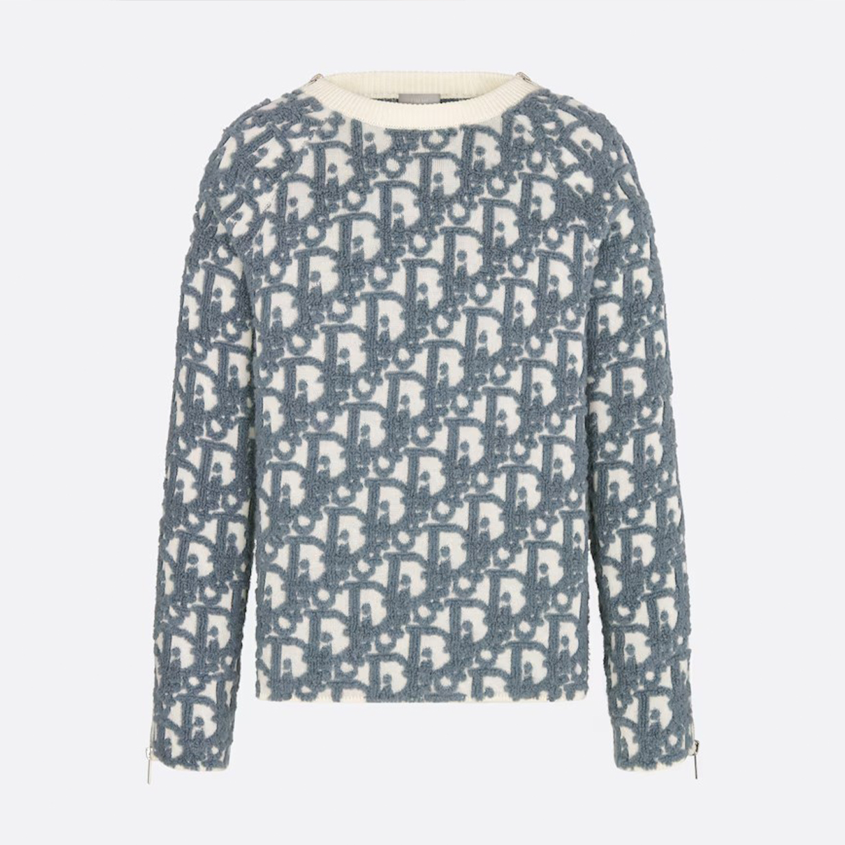 NIGO Dior Men's Spring, Autumn and Winter Oblique Printed Round Neck Long Sleeve Solid Color Fitted Sweater #nigo72184