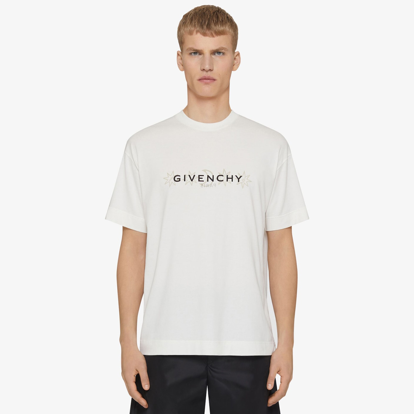 NIGO Givenchy GIVENCHY Reverse Men's Summer Solid Color Round Neck Short Sleeve T-Shirt In Cotton With Tarot Print #nigo72213