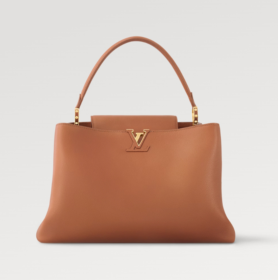 NIGO Louis Vuitton Women's CAPUCINES SOUPLE Large Handbag Casual Solid Color Leather Shoulder Crossbody Bag #nigo72185