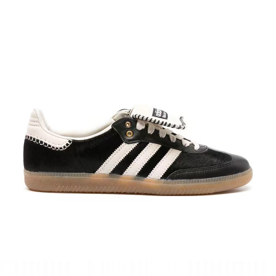 NIGO WALES BONNER x Adidas Origingls Samba Pony Tonal Women's Round Toe Comfortable Non-Slip Low Top Lace Up Sneakers Shoes #nigo72216
