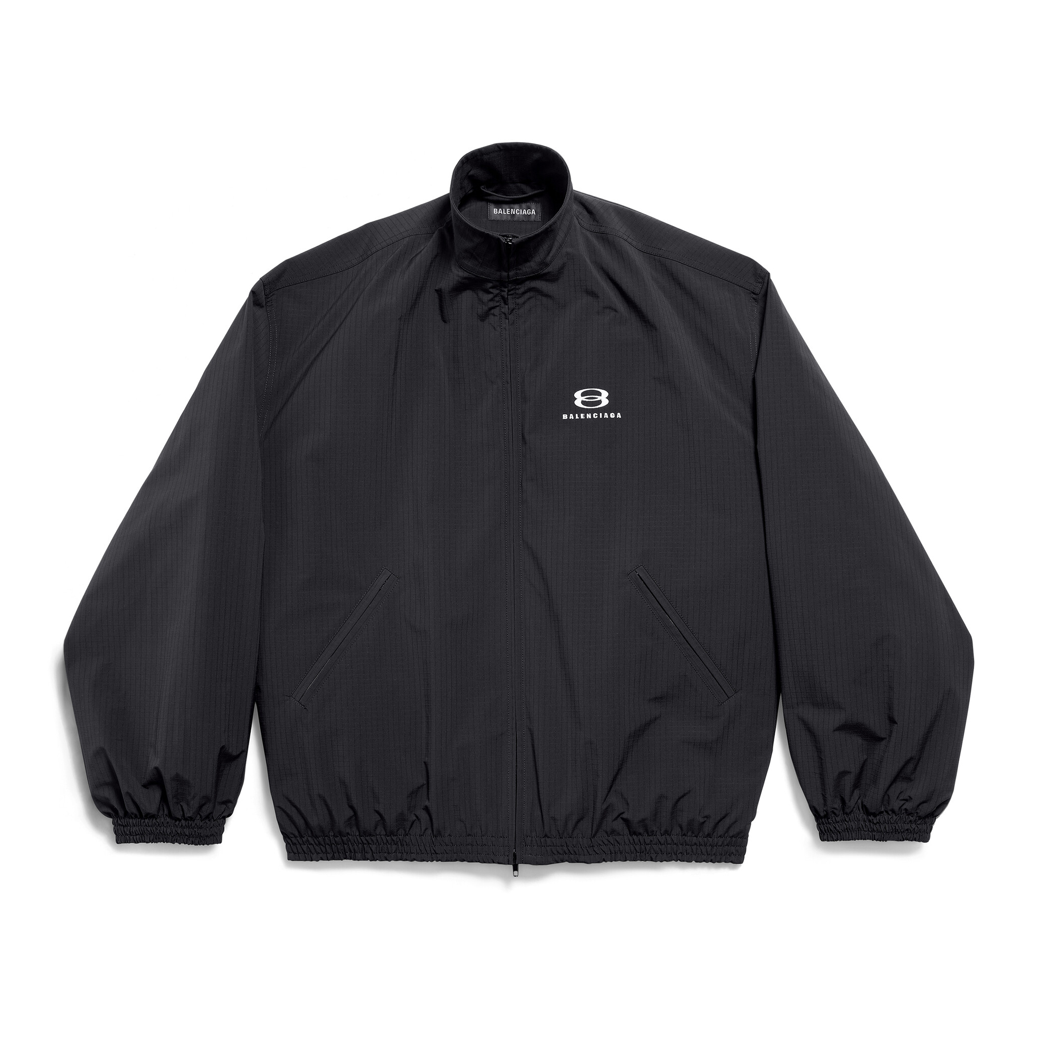 NIGO Balenciaga Men's and Women's Spring and Autumn Black Logo Printed Zipper Loose Fit Long Sleeve Jacket #nigo72236