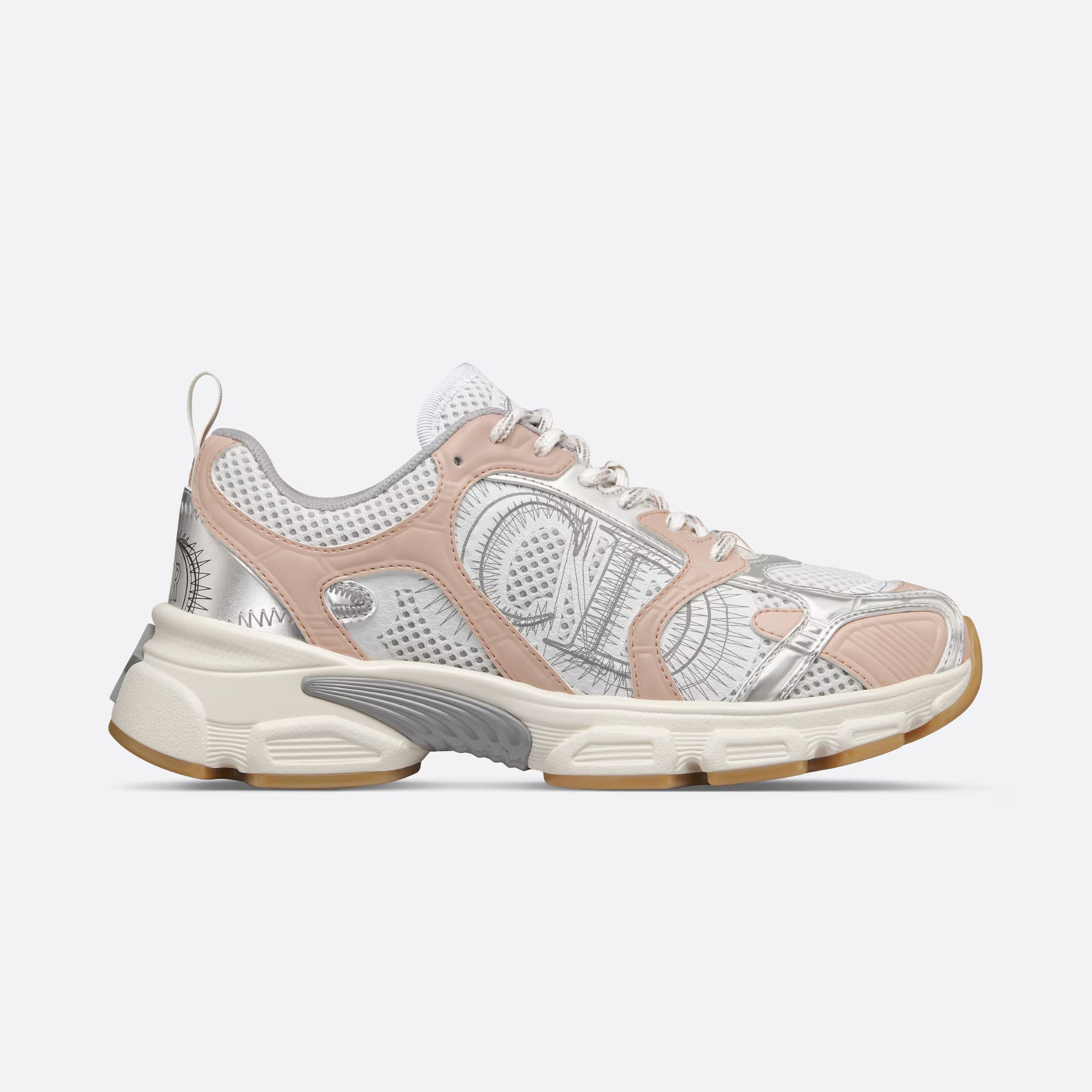 NIGO Dior Chrono Women's Colorblock Round Toe Mesh Fabric Lace-Up Sneakers Shoes #nigo72239