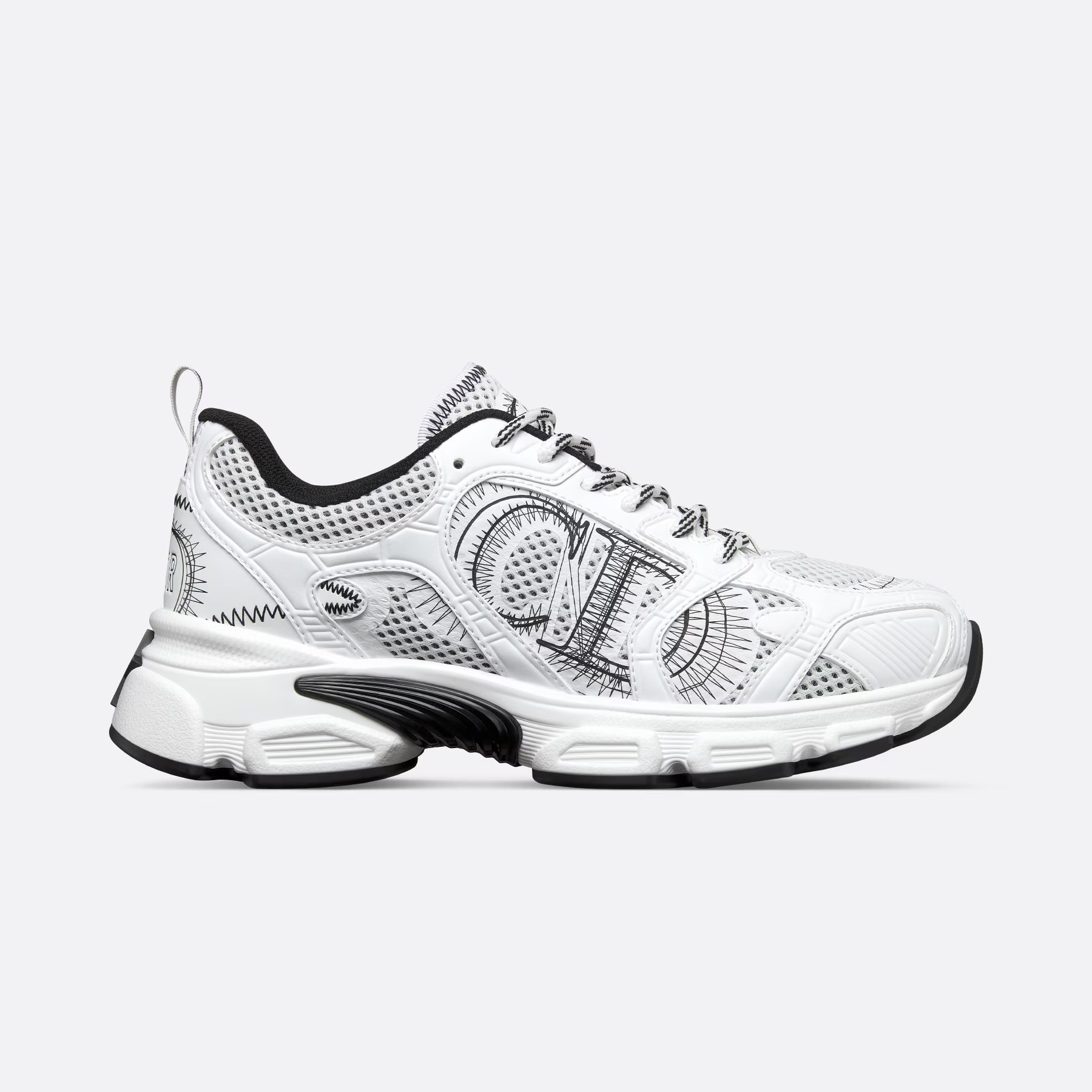 NIGO Dior Chrono Women's Colorblock Round Toe Mesh Fabric Lace-Up Sneakers Shoes #nigo72239