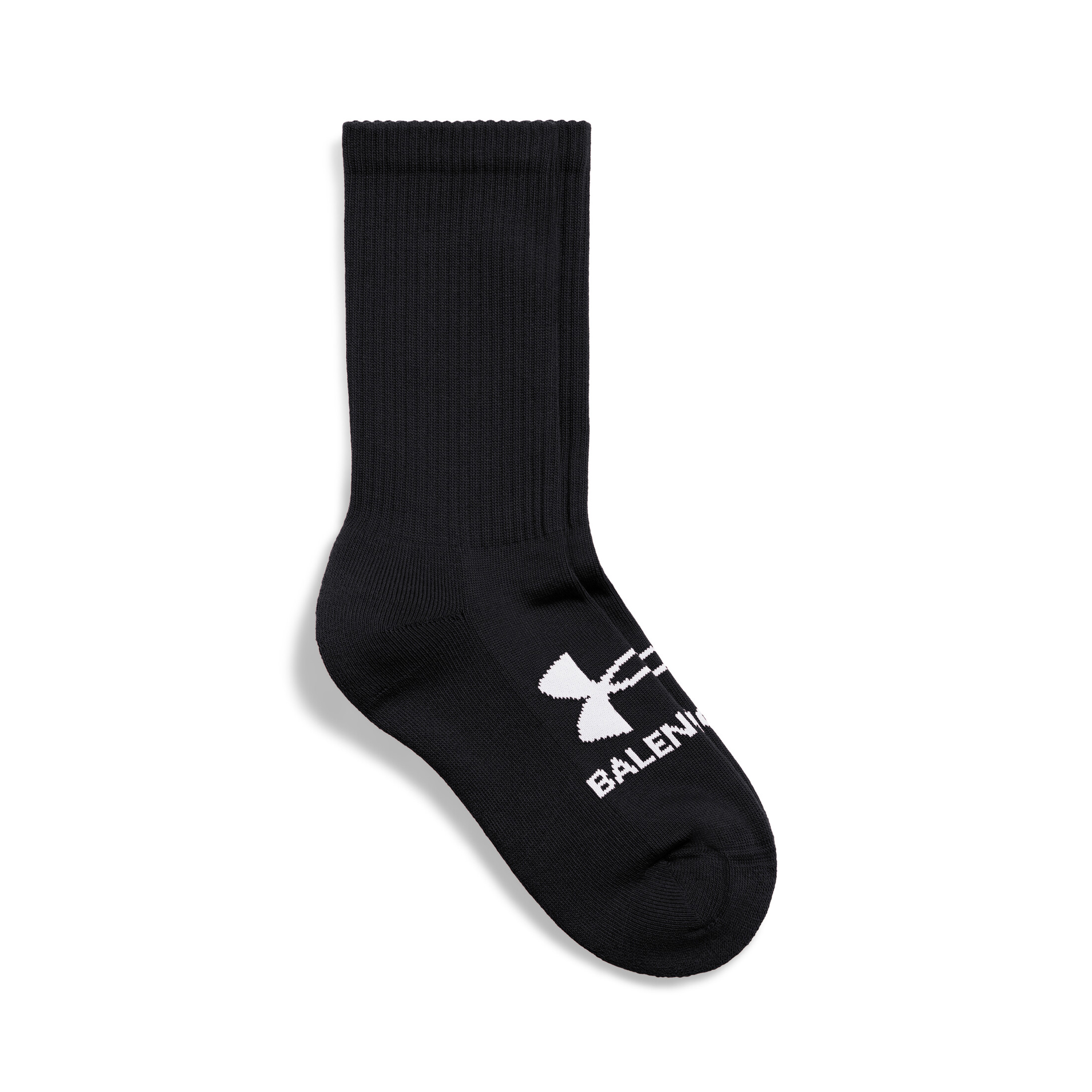NIGO Balenciaga Under Armour Tennis Black and White Cotton Blend Tennis Socks Five Pair Set #nigo72231