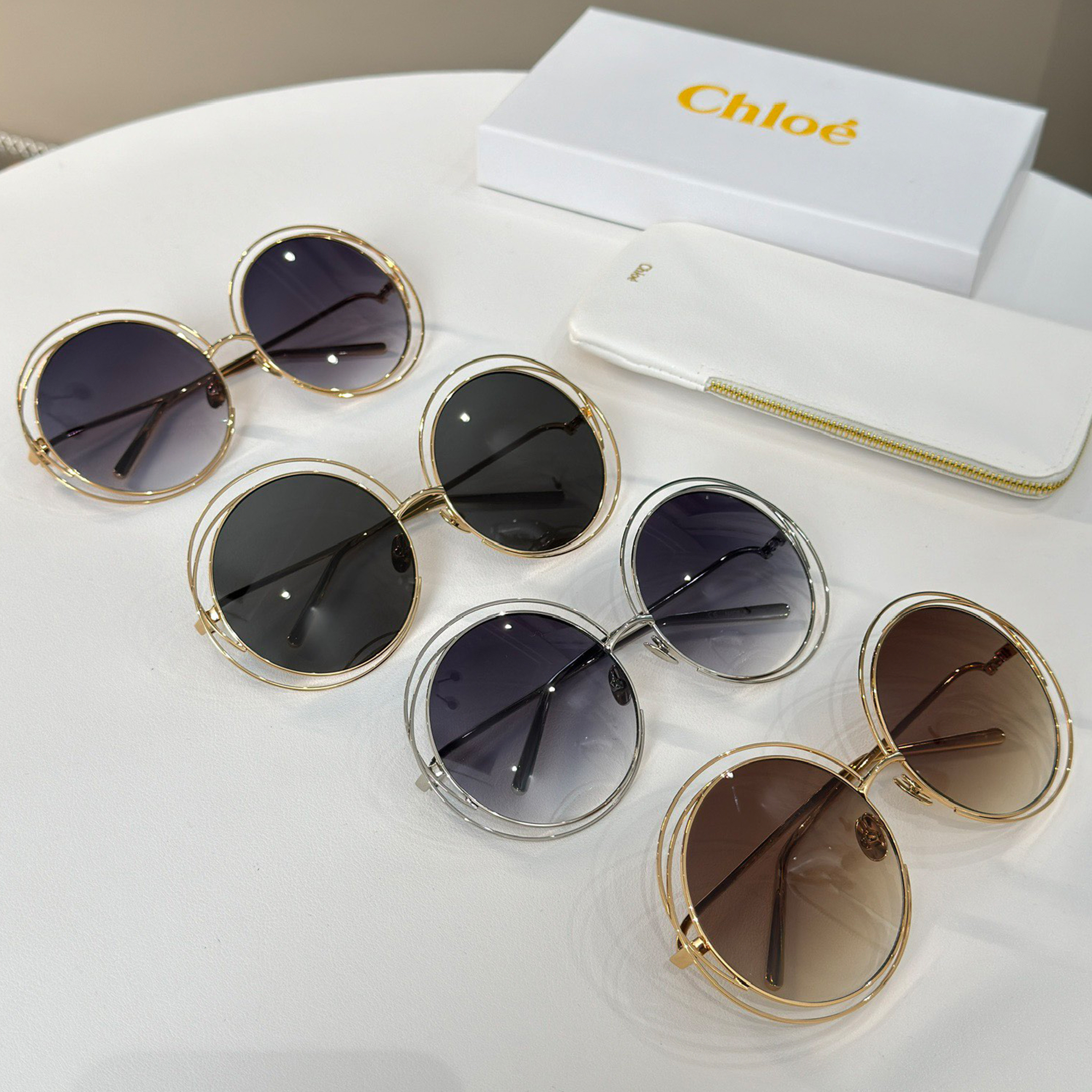 NIGO Chloe Women's Fashion Casual Sunglasses Modern Trend Tinted Round Metal Frame Eyeglasses Glasses Ngvp #nigo8719
