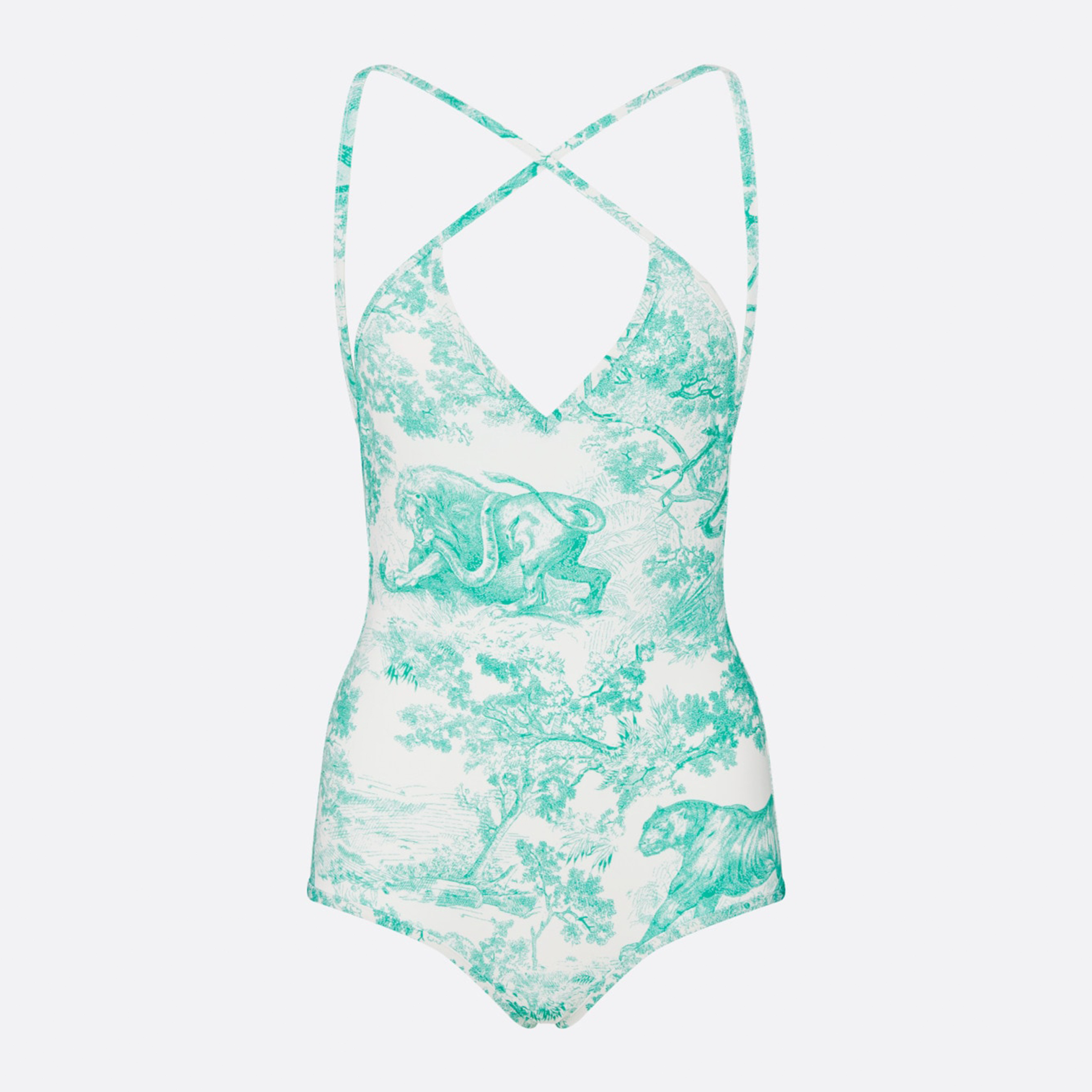 NIGO Dior Women's Dioriviera One Piece Swimsuit Jungle Animal Graffiti Print Swimsuit Swimming Bikini Ngvp #nigo8722