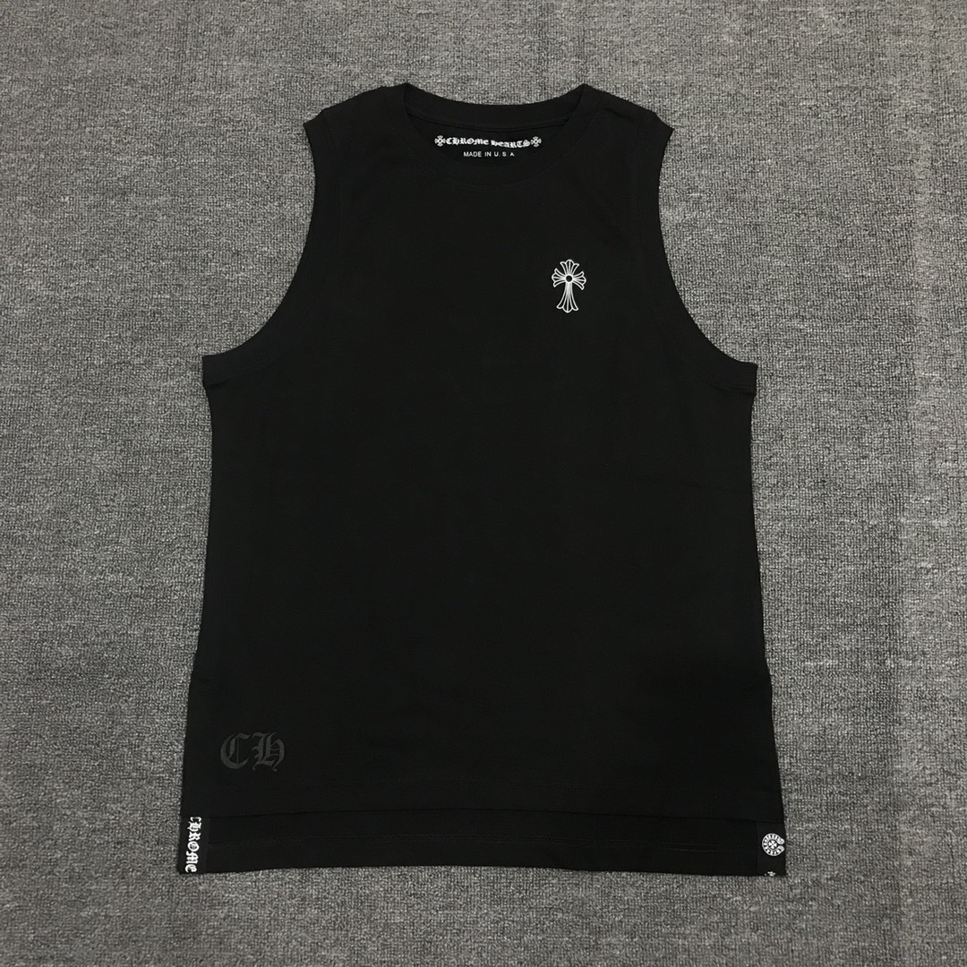 NIGO Chrome Hearts Men’s Summer Logo Letter Print Round Neck Pullover Sleeveless Tank Top Vest #nigo72262