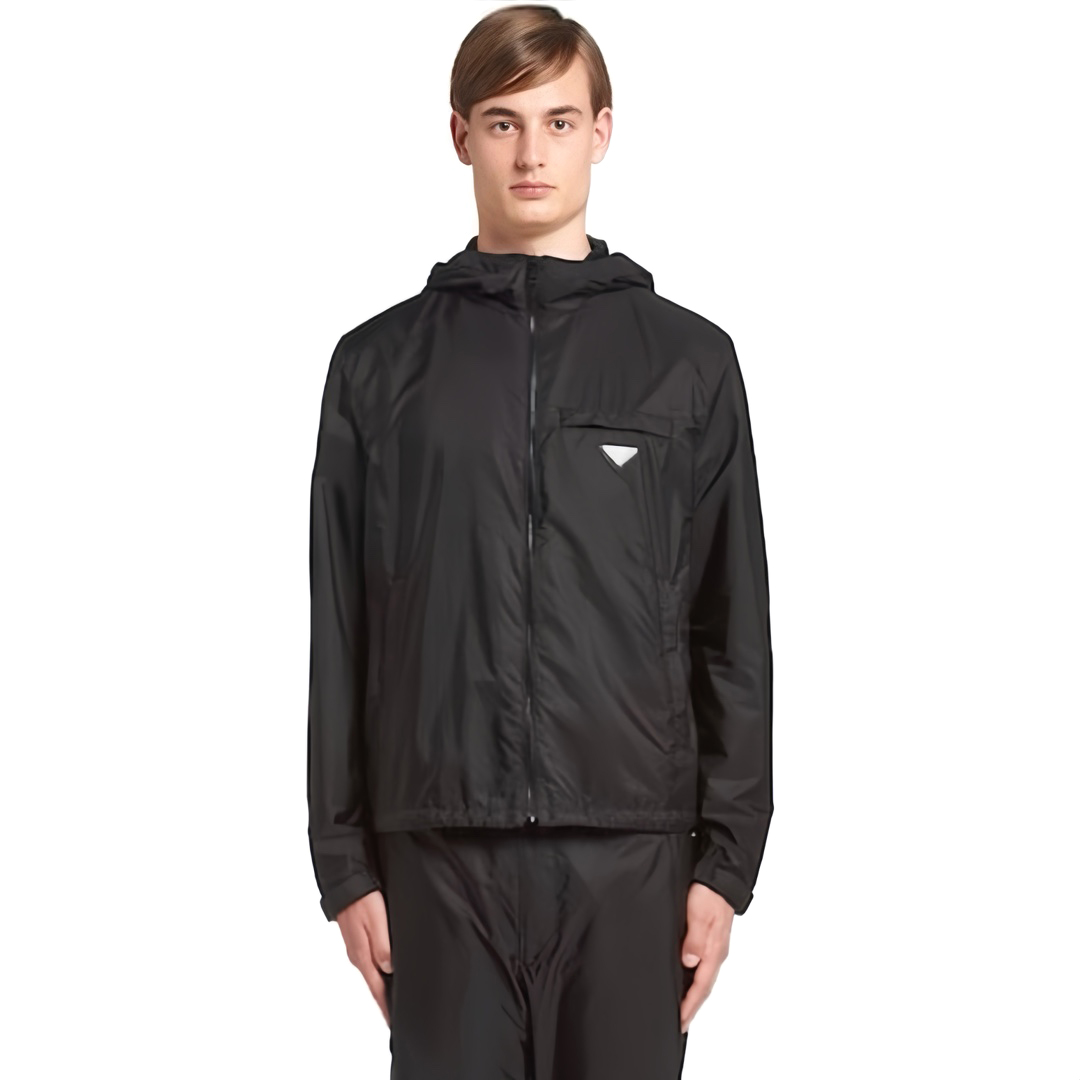 NIGO Prada Men's Women's Spring and Summer Fashion Solid Color Zipper Long Sleeve Hooded Jacket #nigo72281